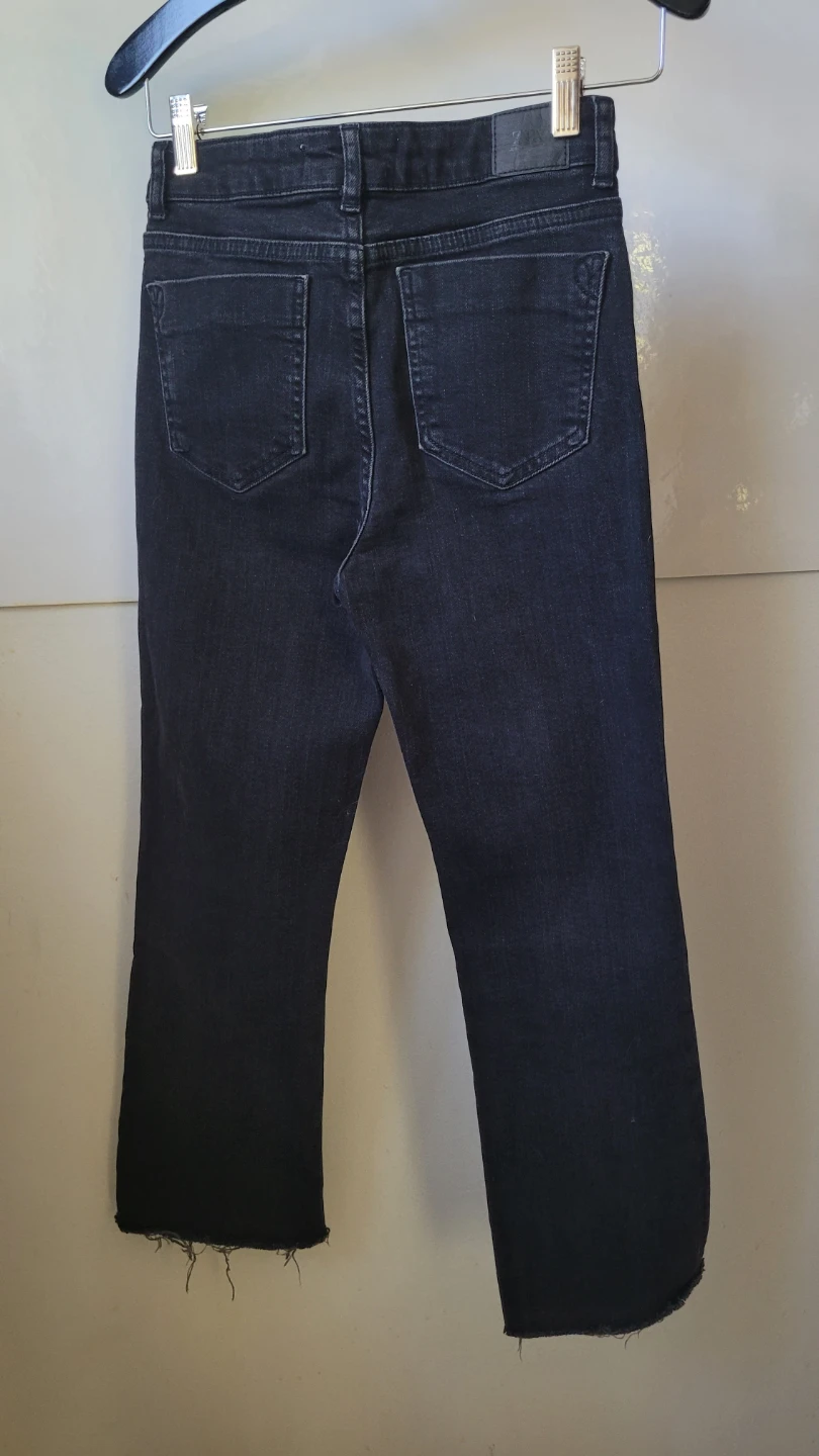 ZARA Black Flare Jeans -24 - photo 5