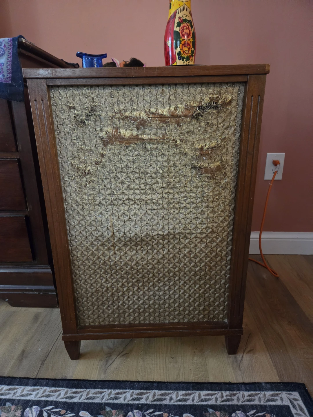 Vintage Wooden Speaker Cabinet
