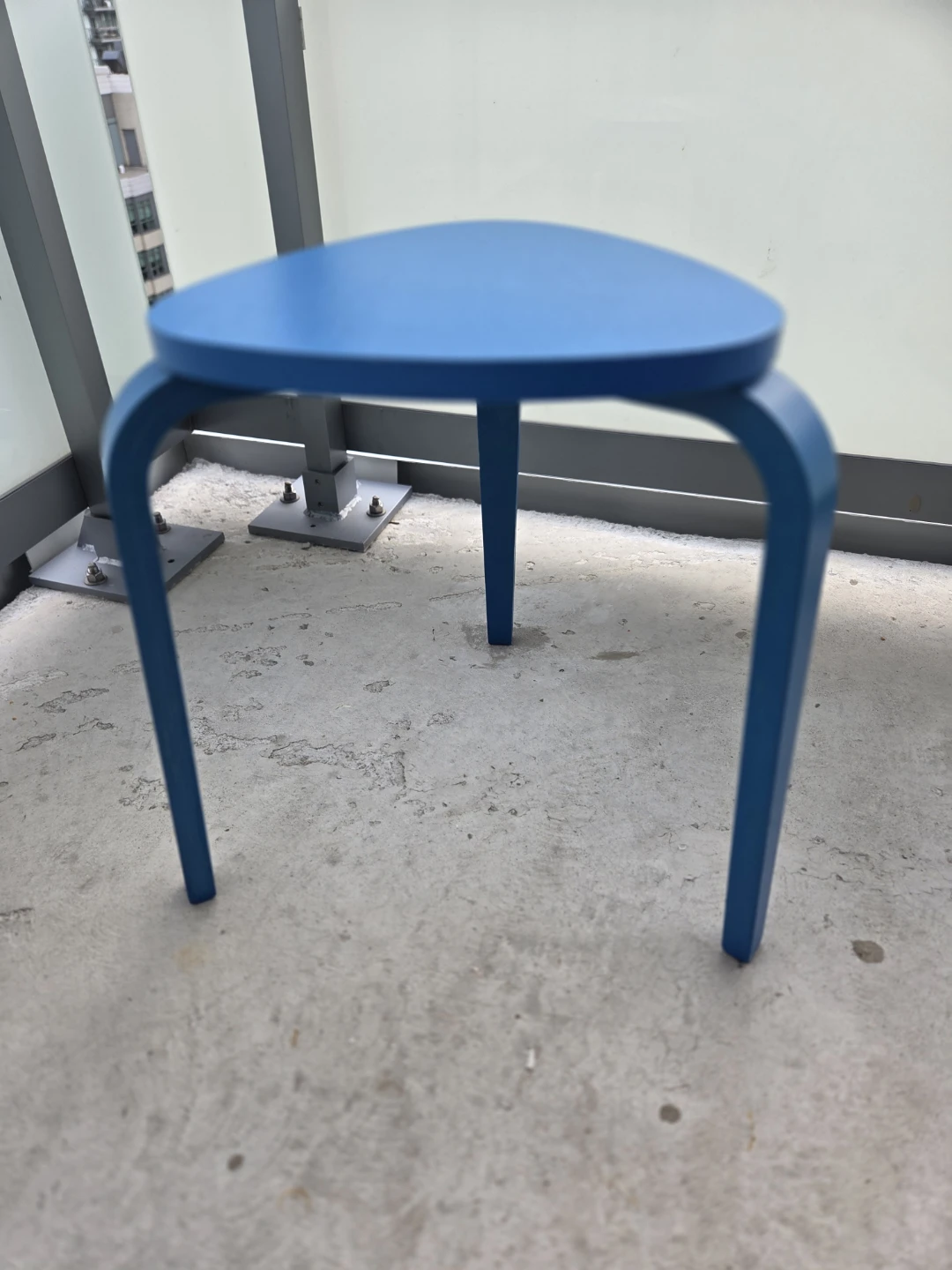 Blue Tri-Leg Stool - photo 3