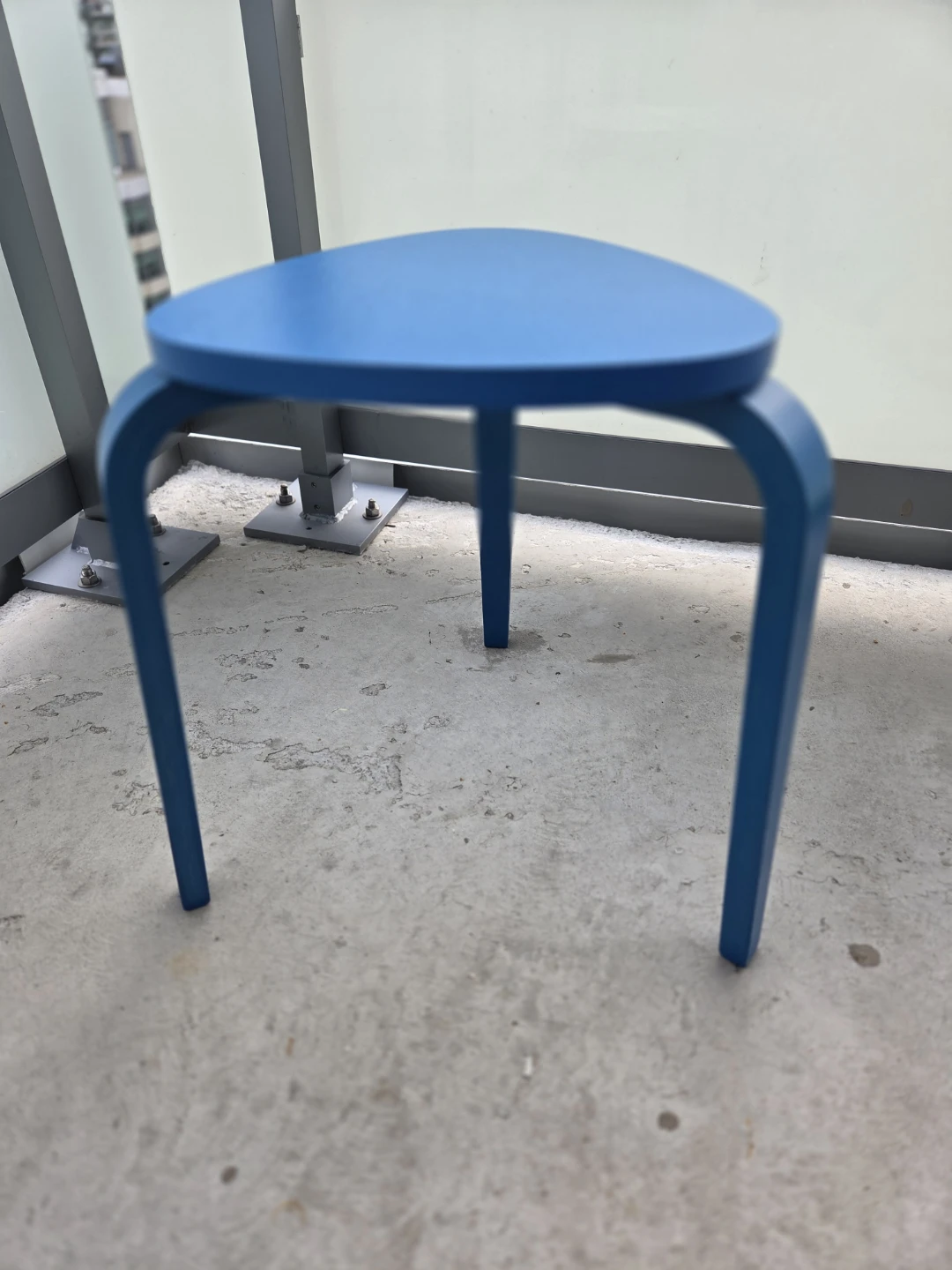 Blue Tri-Leg Stool - photo 4