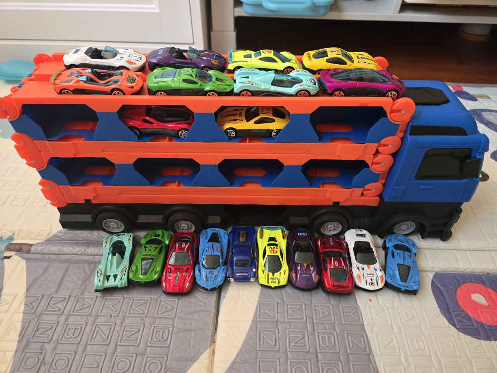 Toy Car Carrier Truck with Cars