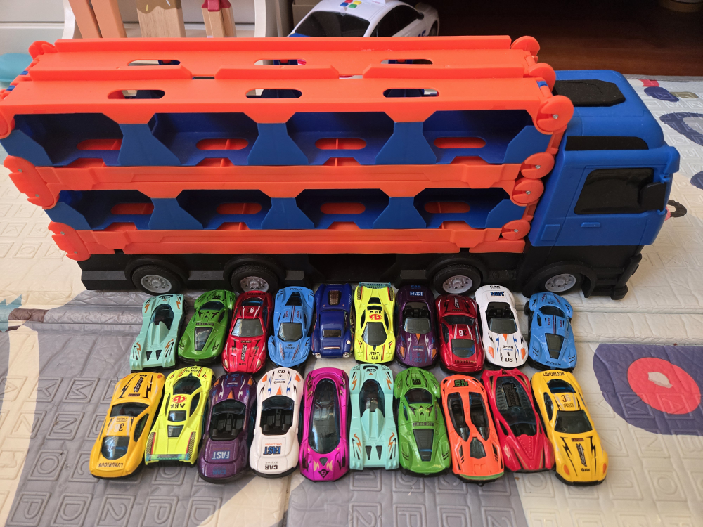 Toy Car Carrier Truck with Cars - photo 2
