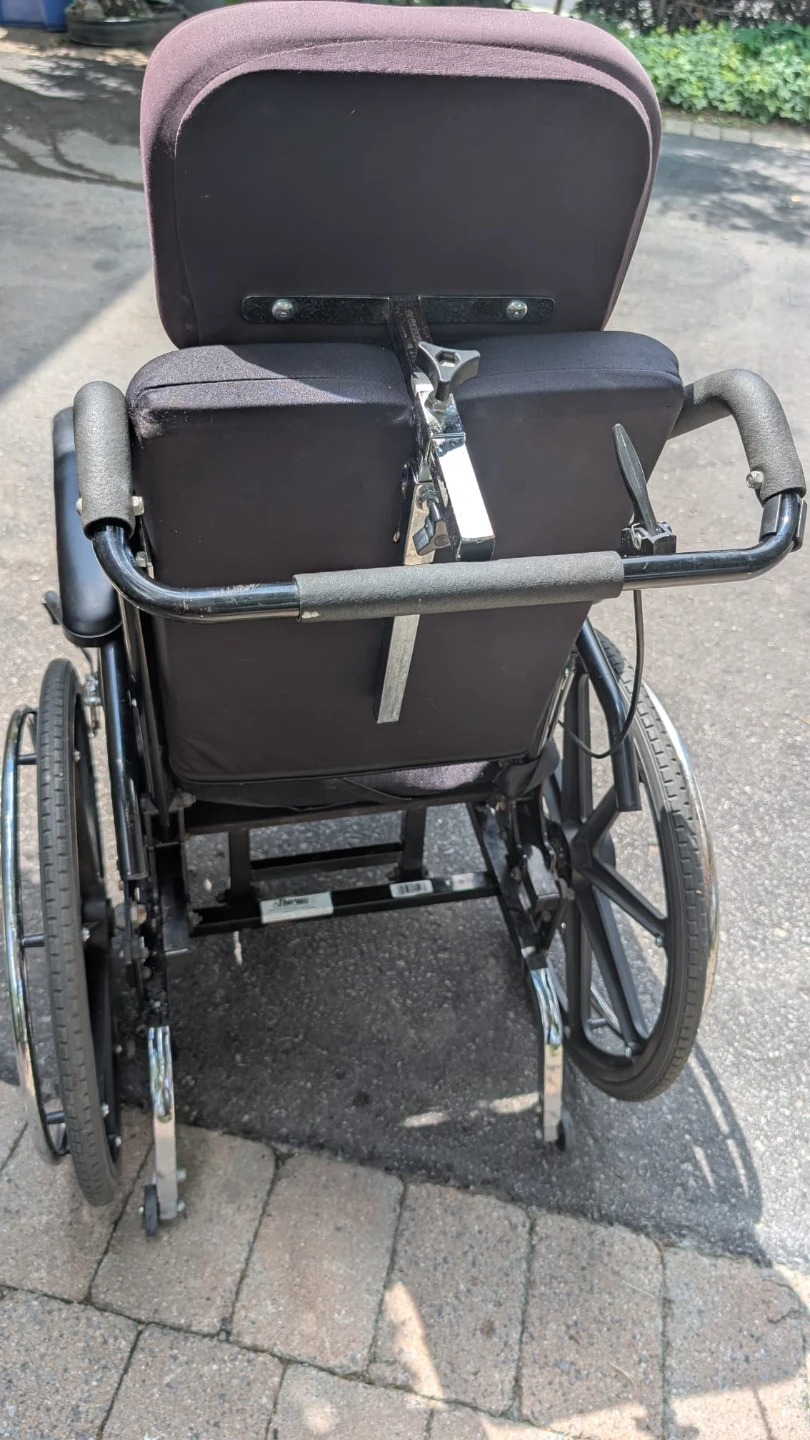 Black Mobility Wheelchair with Headrest - photo 2