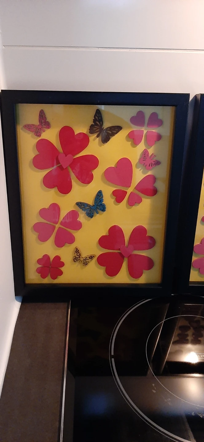 Framed Heart & Butterfly Wall Art Set (4 Frames) - photo 4