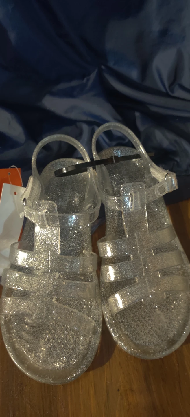 Joe Fresh Glitter Jelly Sandals size 2