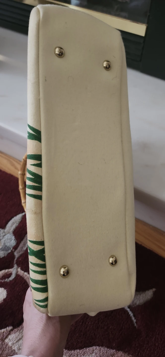 Choice of bamboo handle canvas beaded tote Bags - photo 5