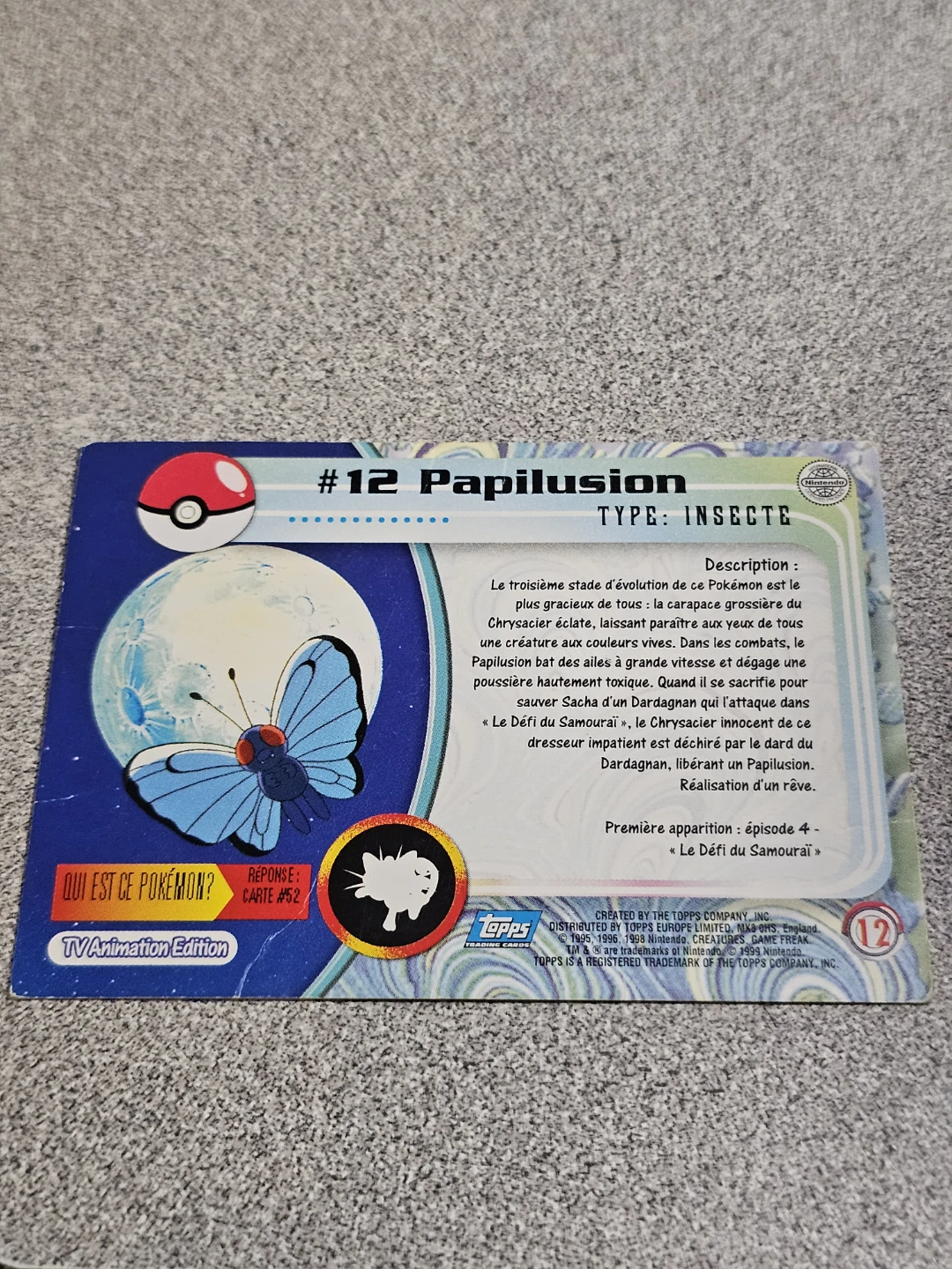 Pokemon #12 Papilusion Card - photo 2