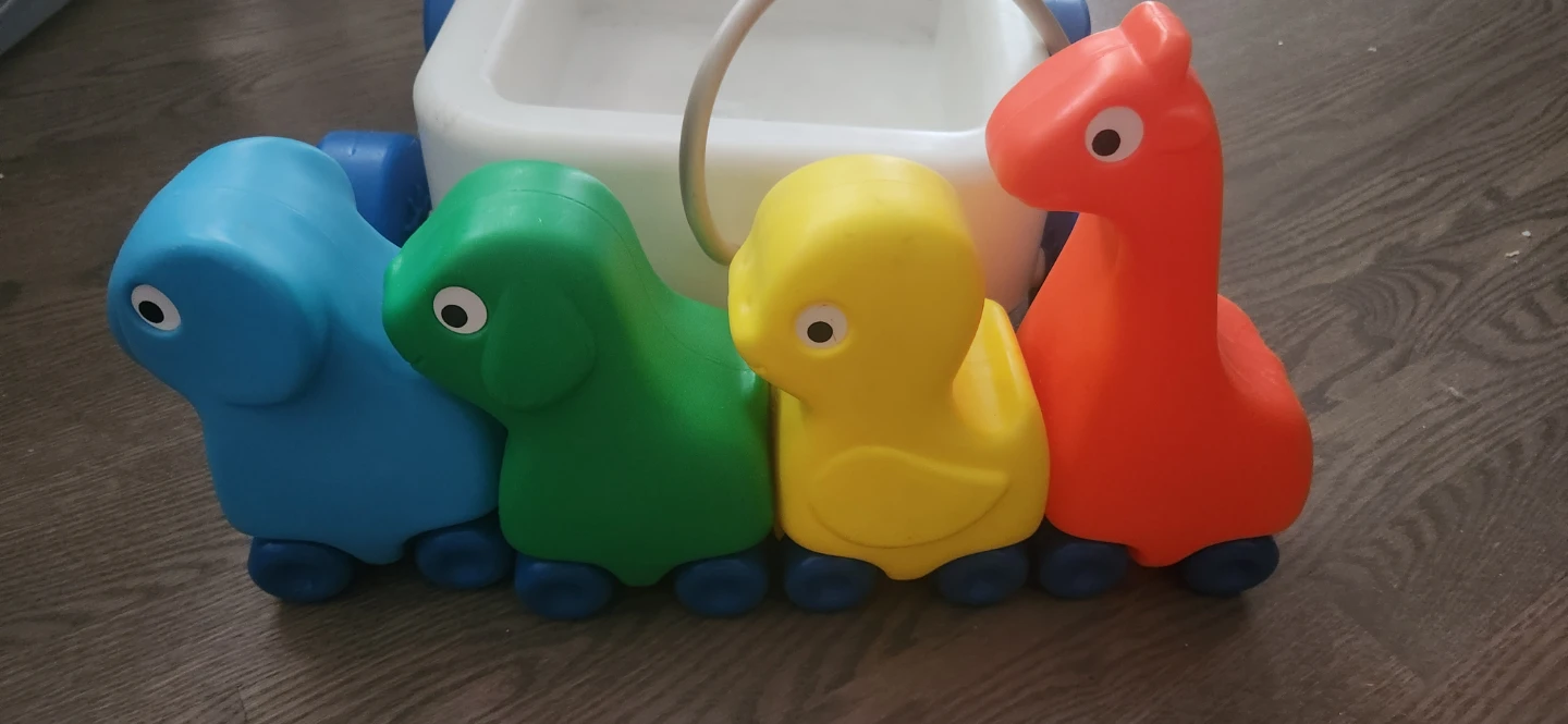 Vintage Little Tikes Rolling Safari Pull along Wagon Toy - photo 5