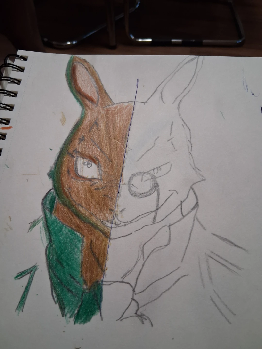 Hand-drawn character sketch