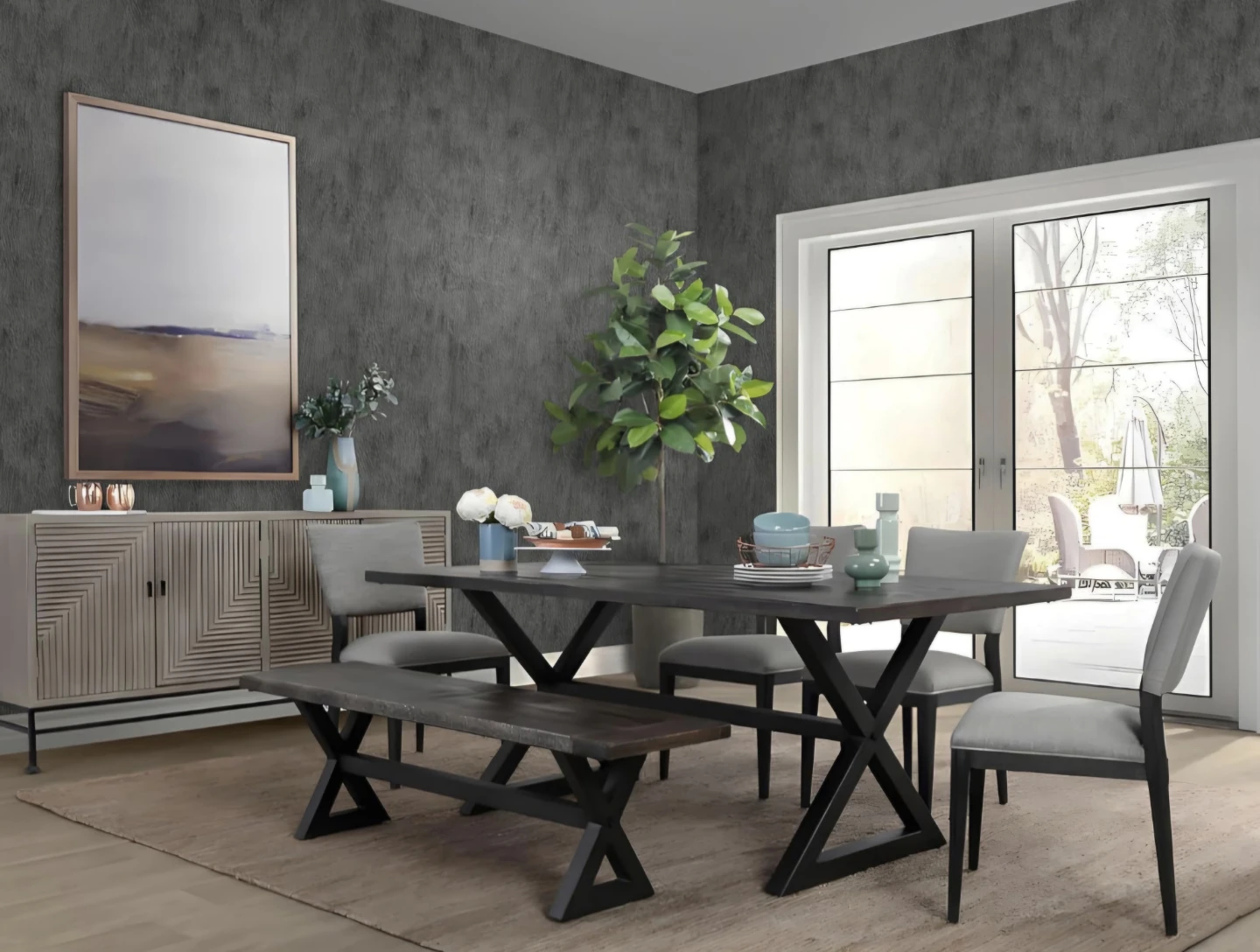 Faux Concrete Cement Self Adhesive Wallpaper 15.7"x197" - photo 2