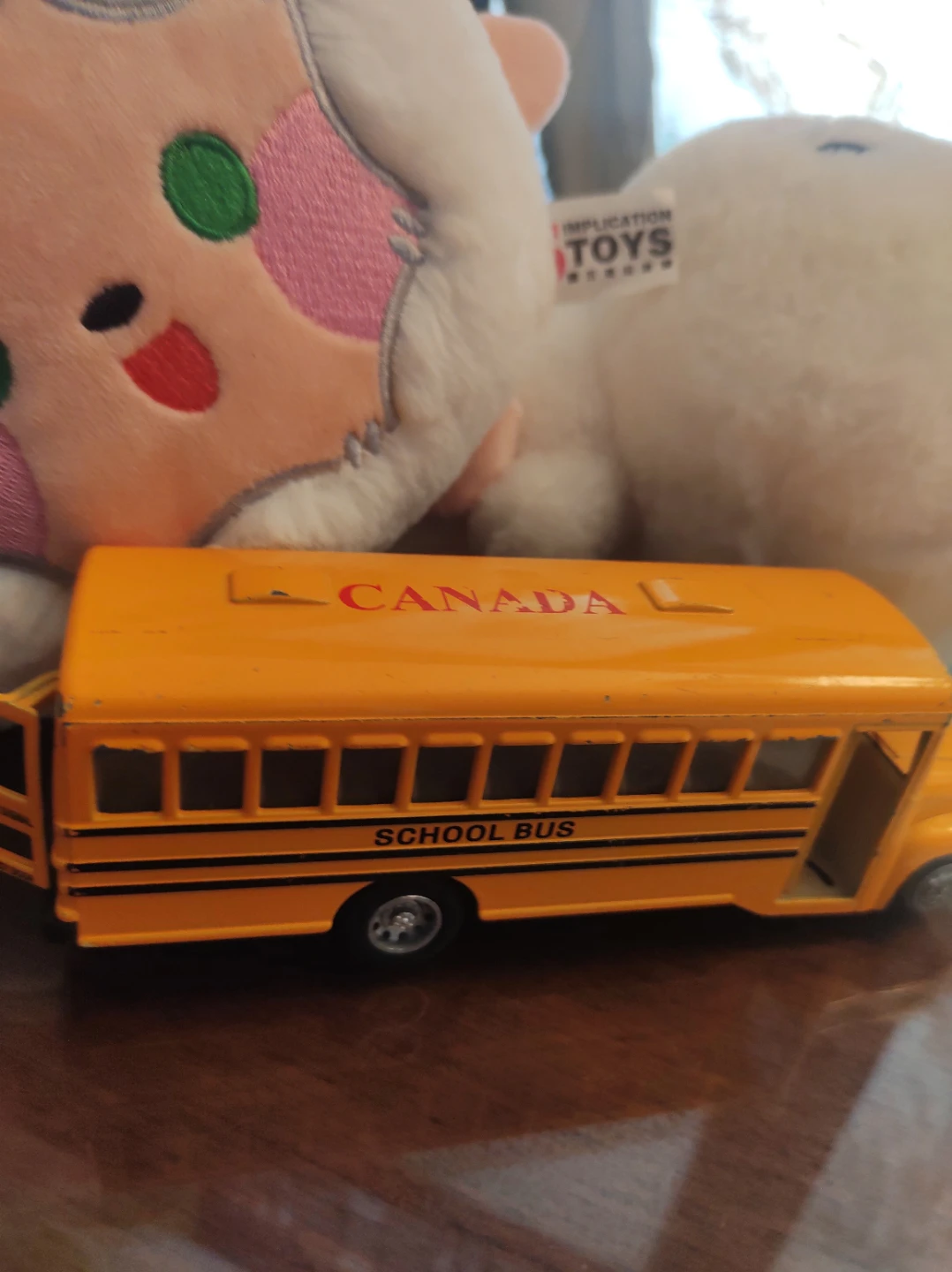 School Bus Toy with Canada Logo