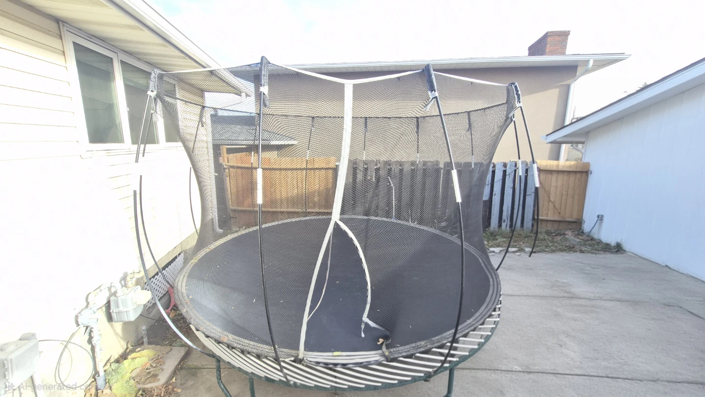 Trampoline with Safety Net