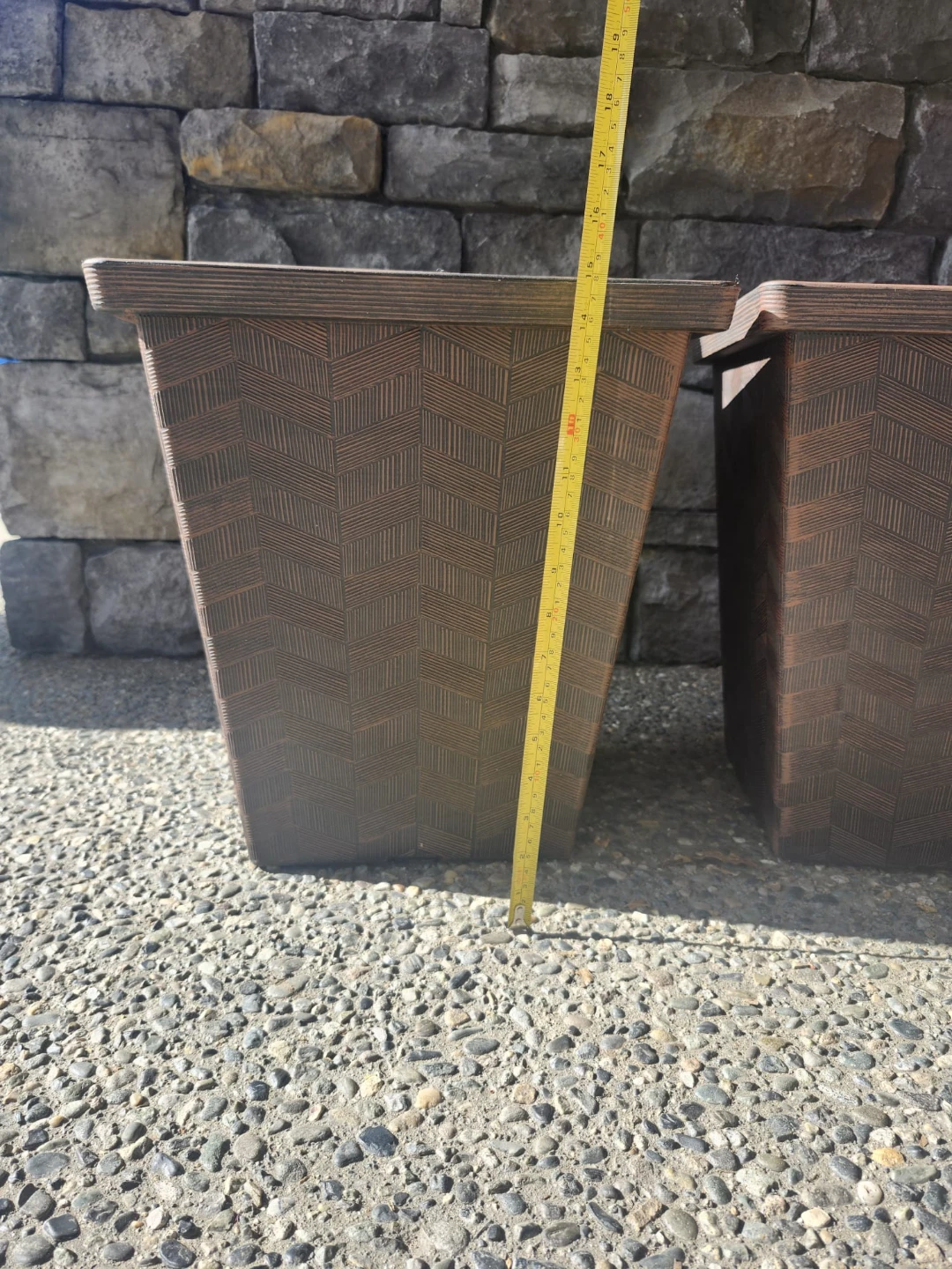 Brown Decorative Planters (Set of 2)