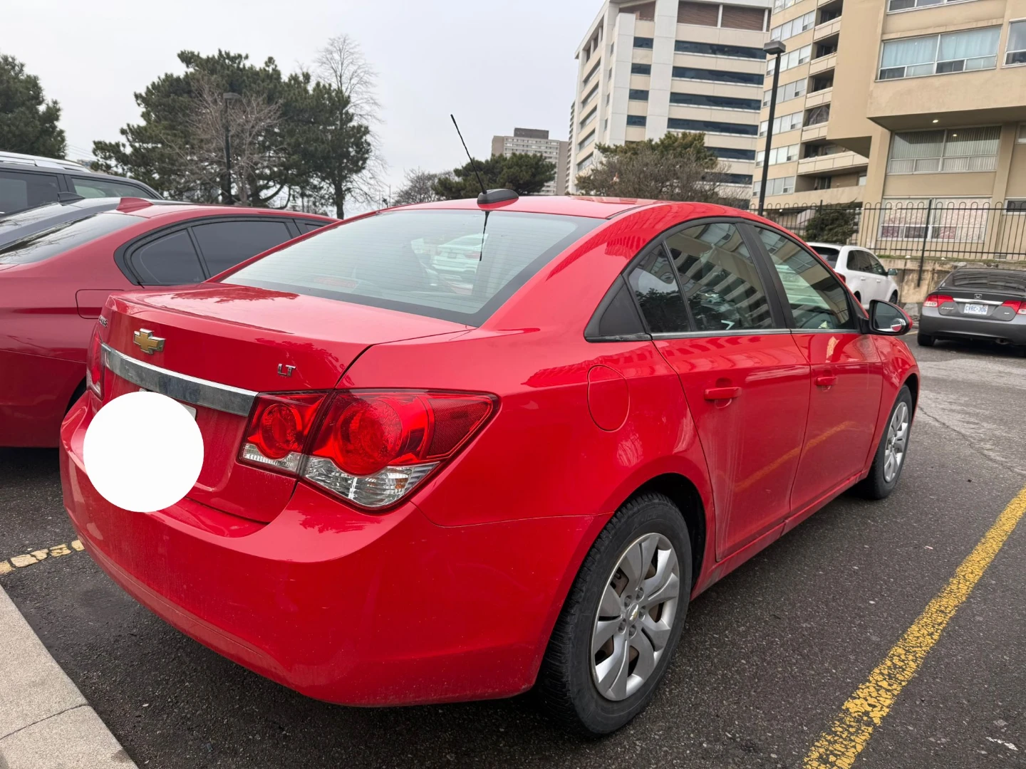 Red Chevrolet Cruze LT 2016 Sedan - photo 2