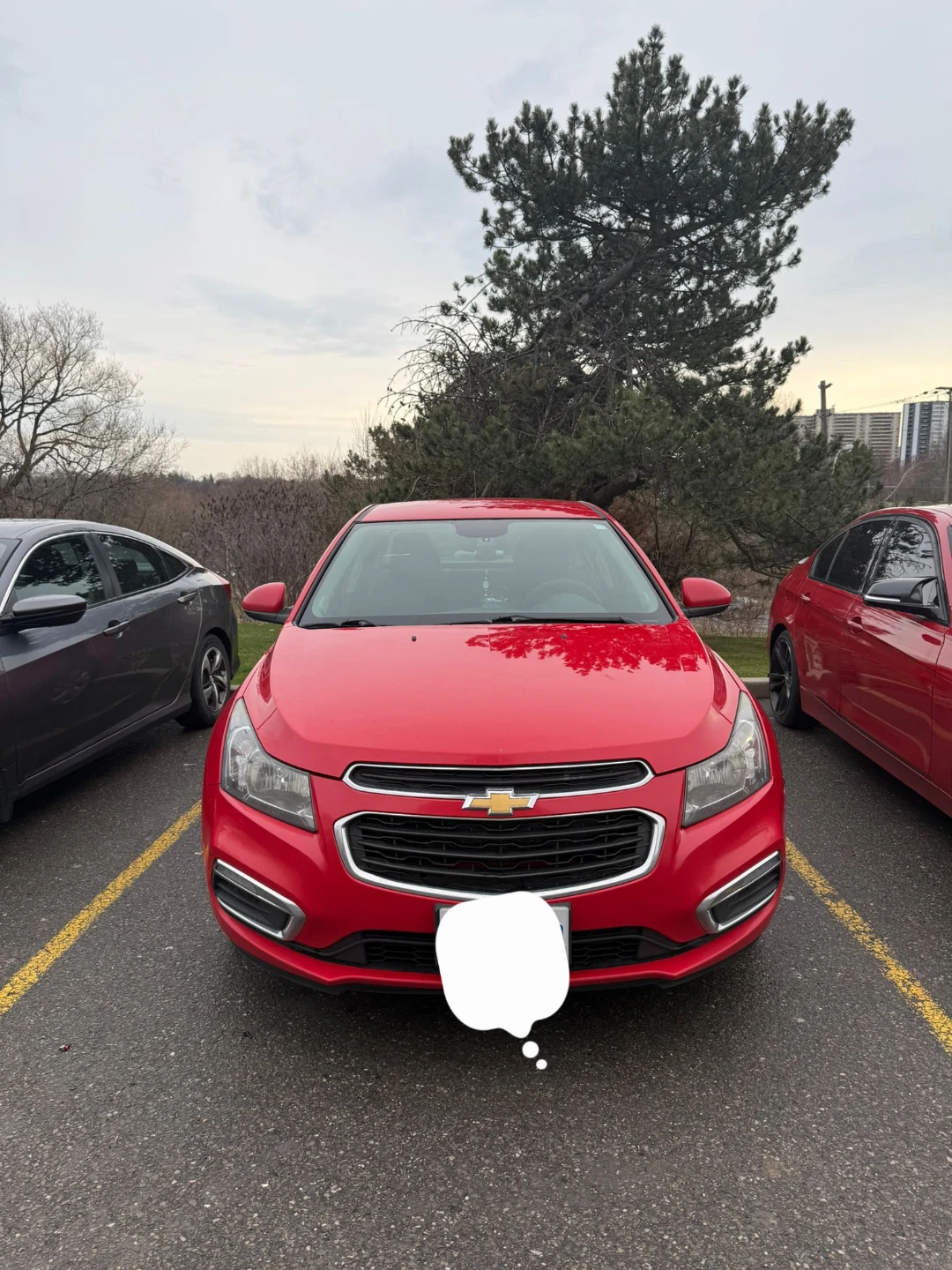 Red Chevrolet Cruze LT 2016 Sedan - photo 3
