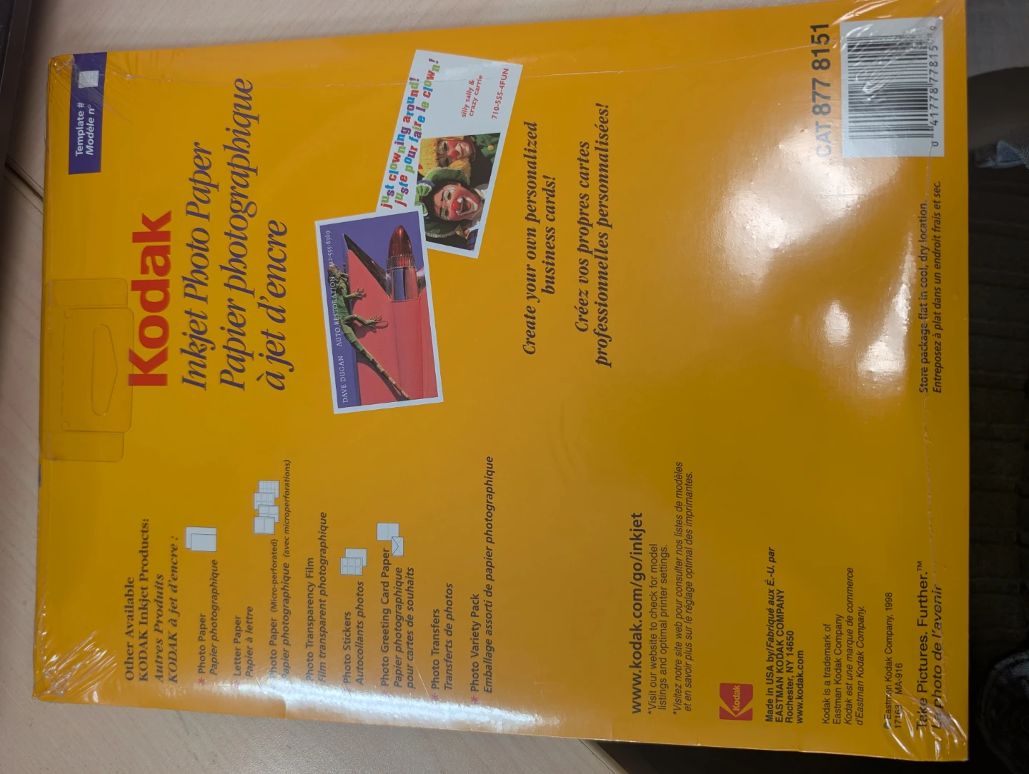 Kodak Inkjet Photo Paper for Business Cards - photo 3