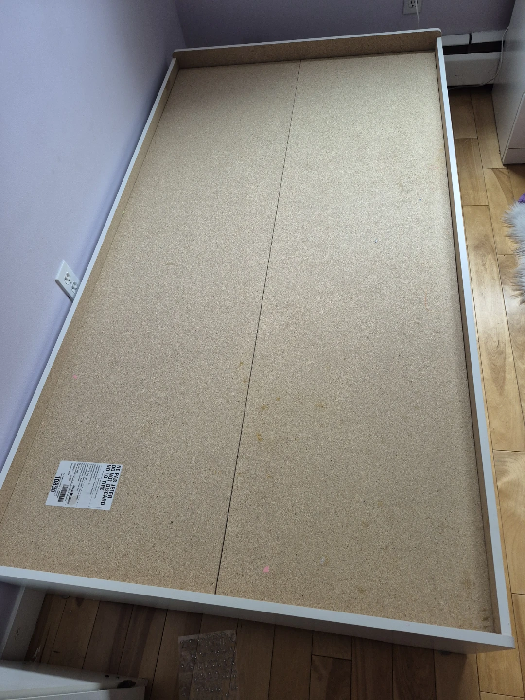 White Twin Storage Bed Frame with Drawers - photo 2