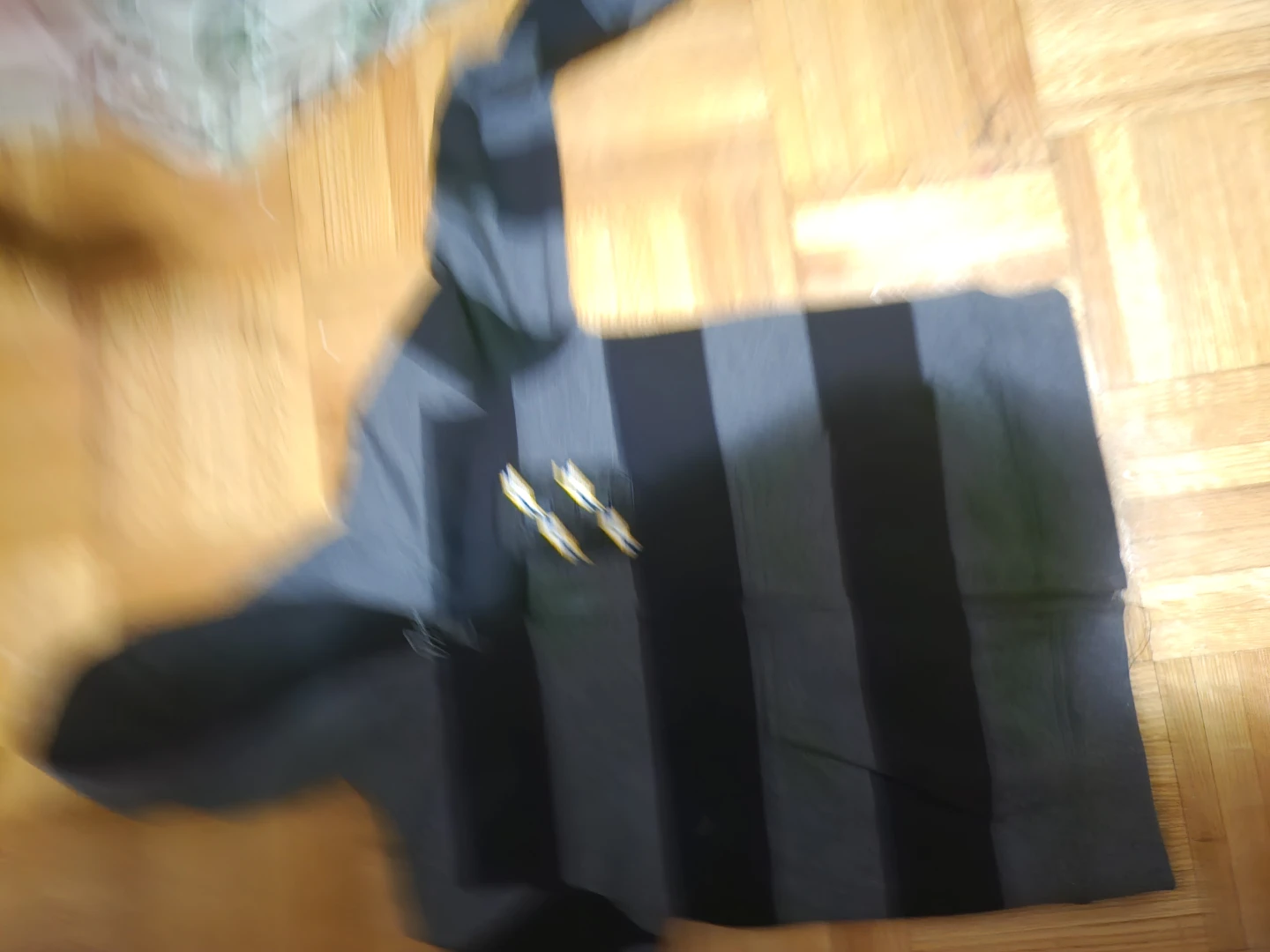 Grey and Black Striped Hoodie for kids