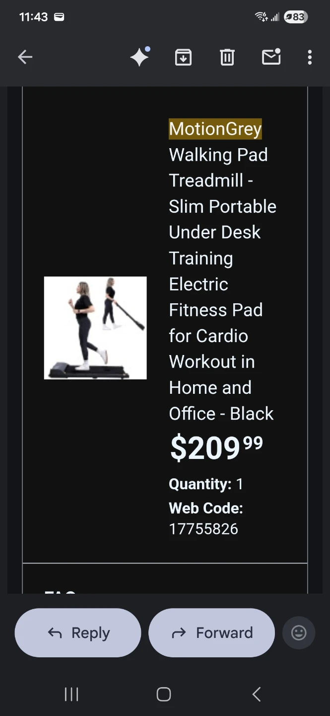 MotionGrey Walking Pad Treadmill - Slim Portable Under Desk - photo 4