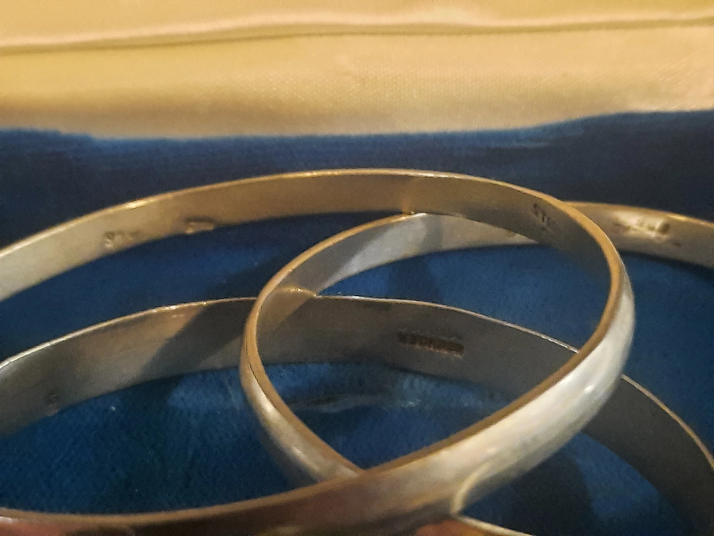 Set of 3 Sterling Silver Bangles - photo 2