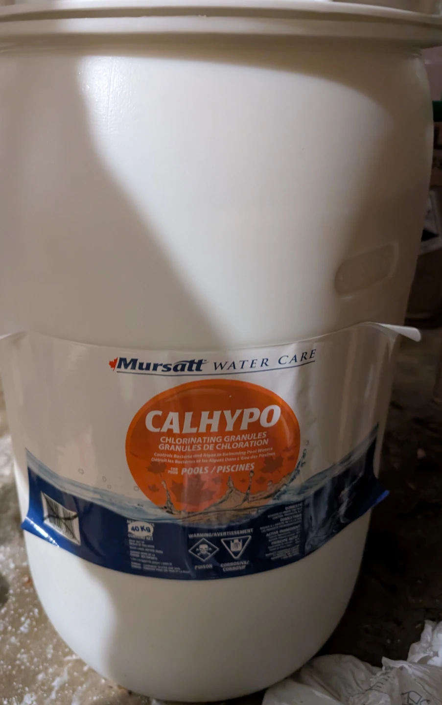 Chlorine for pool (Calcium hypochlorite)