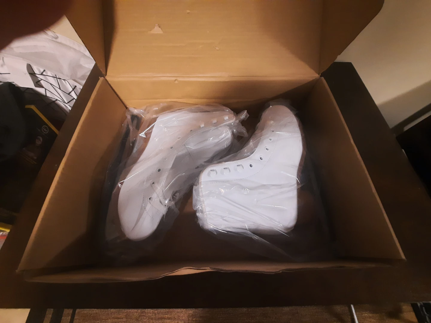 White Figure Skates. 6.5. Size