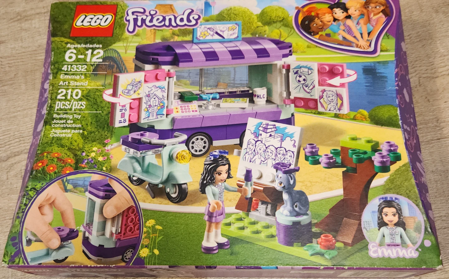 LEGO Friends Emma's Art Stand 41332 Building Toy