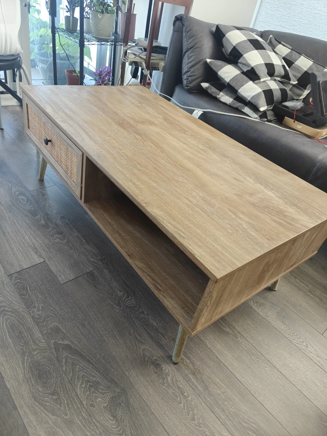 Structube Coffee Table with Drawer and Shelf - photo 3
