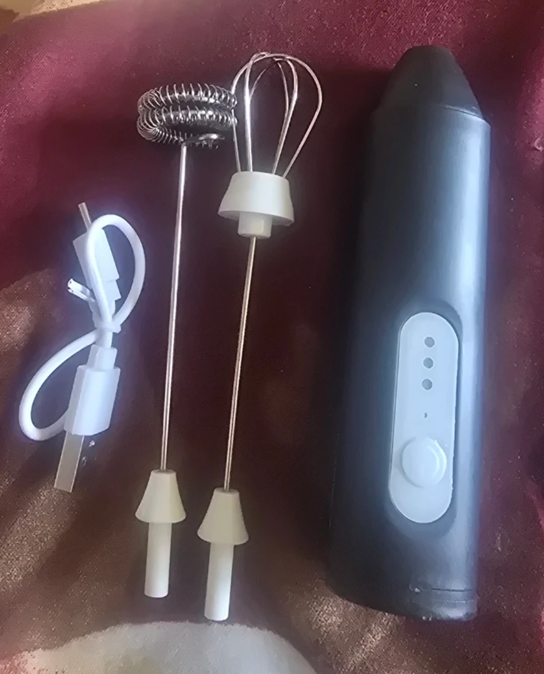 Rechargeable Electric Milk Frother with USB Cable - photo 2