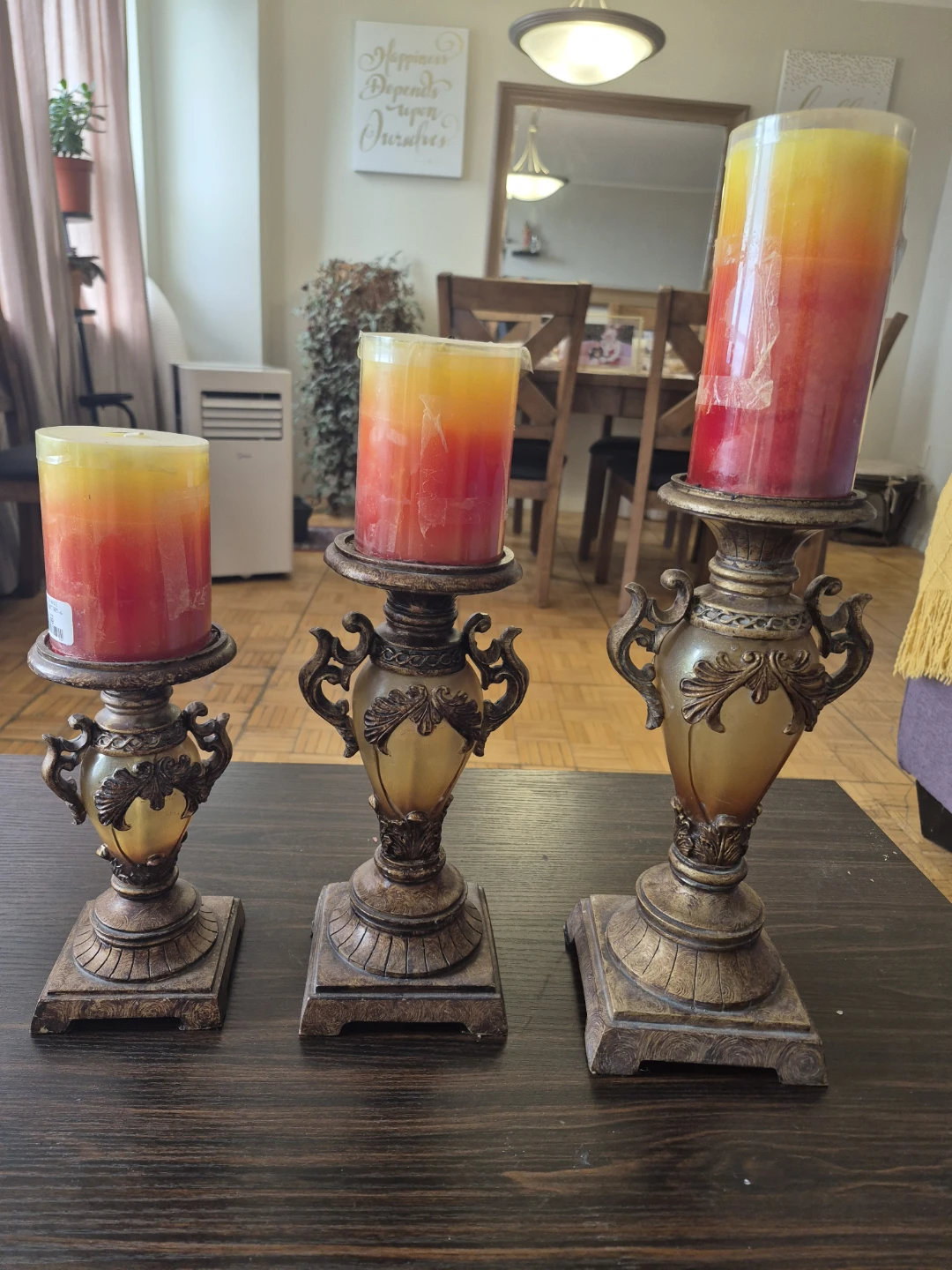 Set of 3 Decorative Candle Holders