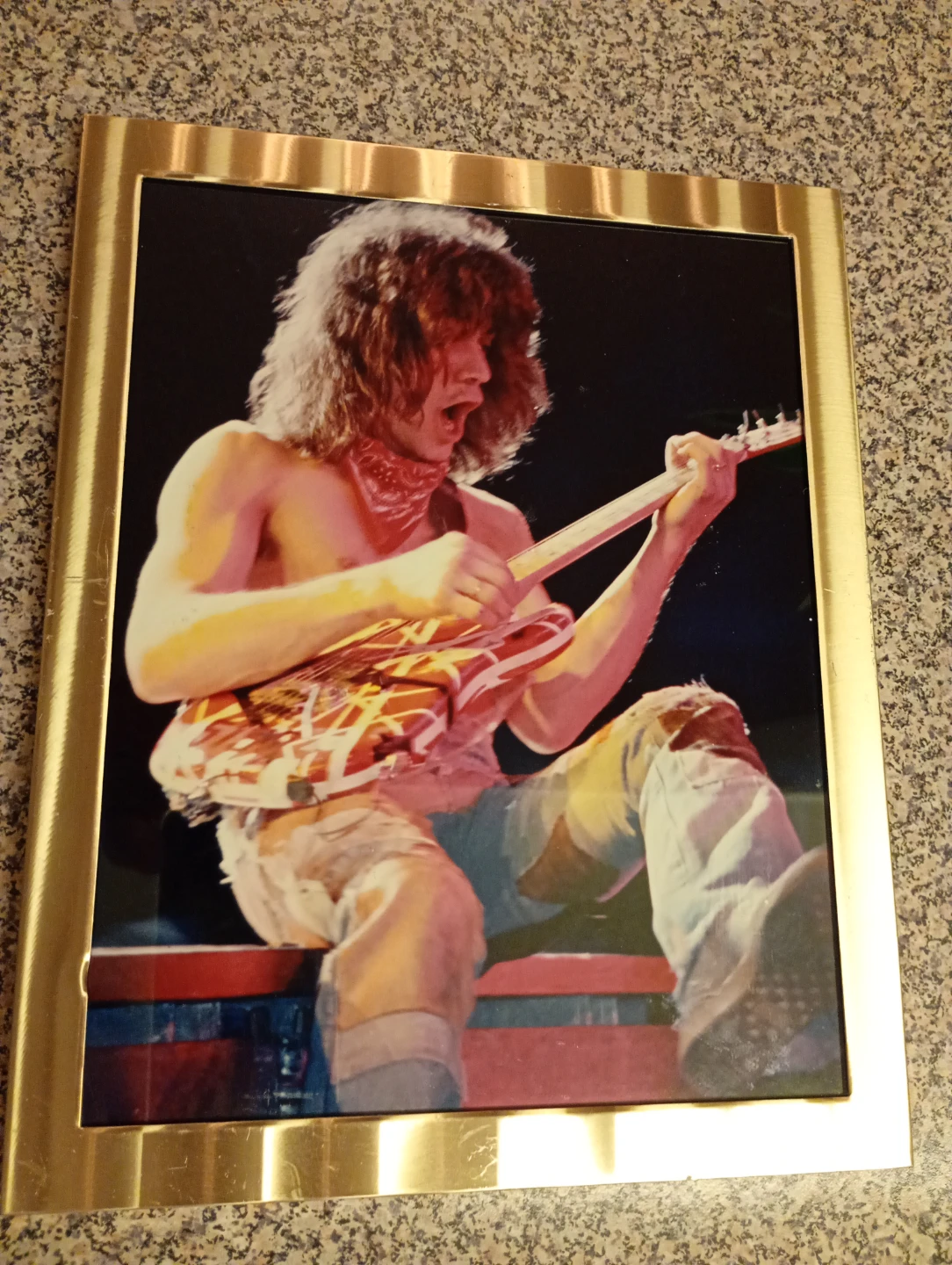 Framed Eddie Van Halen Photo Print⚽