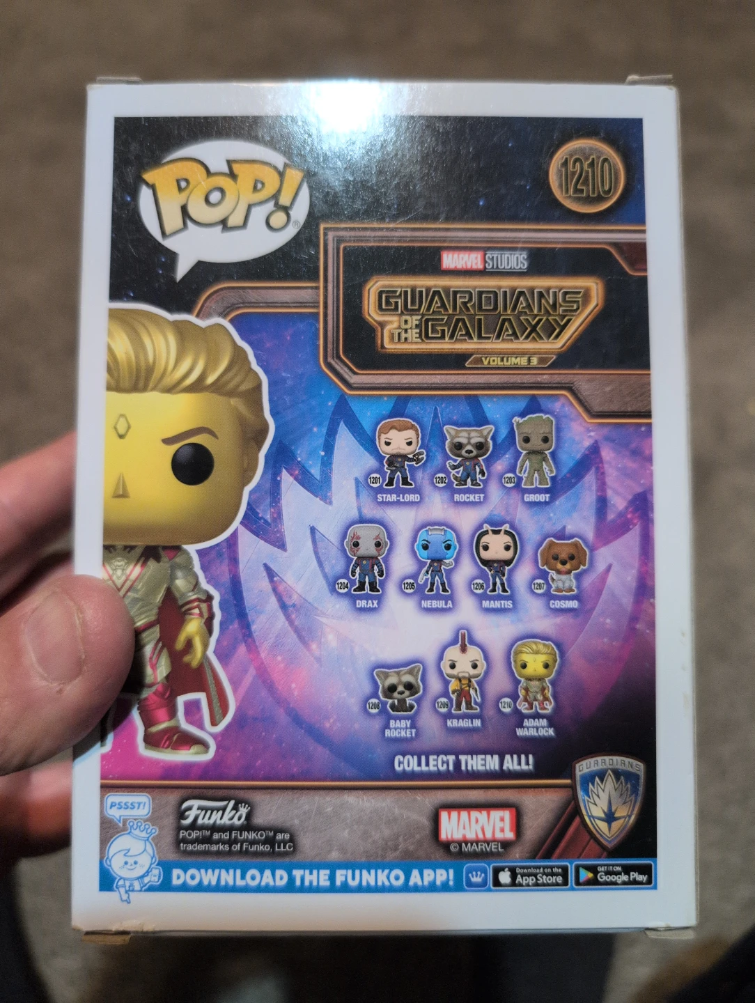 Funko Pop! Marvel Studios Guardians Galaxy  Adam Warlock #1210 - photo 2