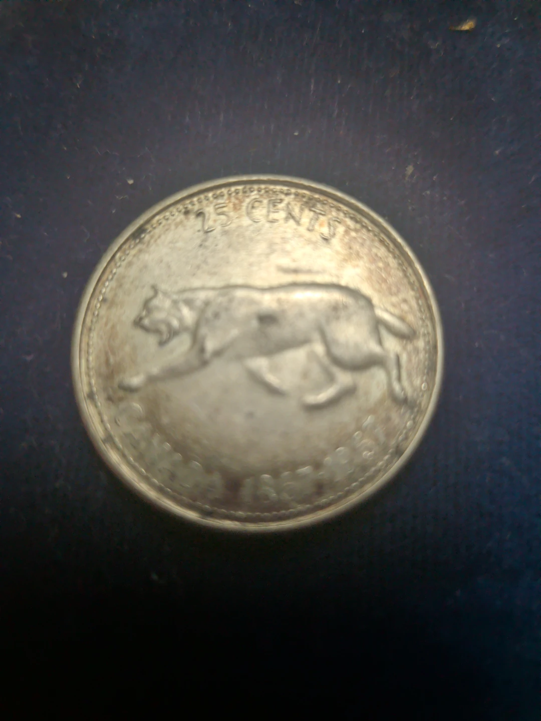 Canadian 25 Cent Coin - 1967 - photo 2
