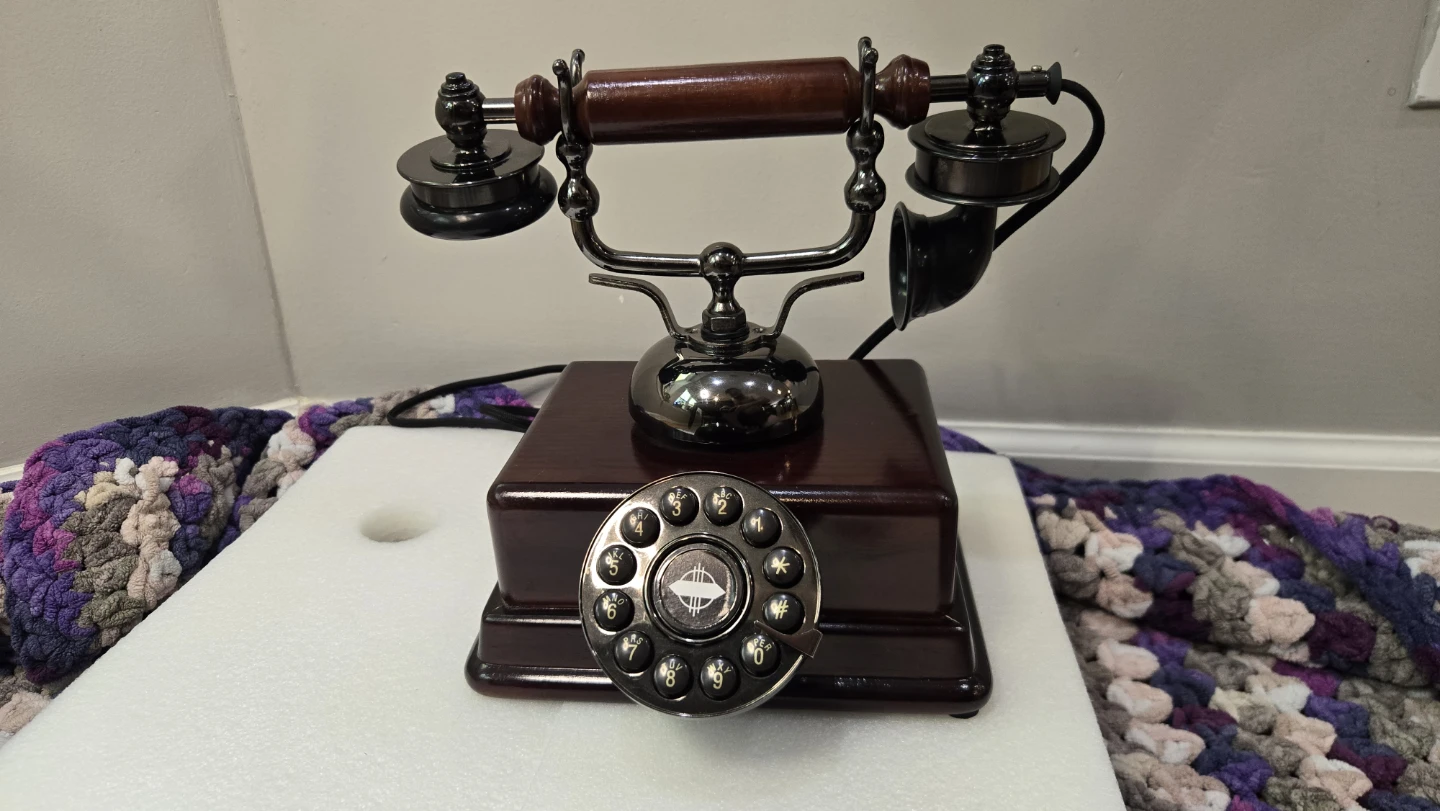 Decorative vintage candlestick telephone - photo 3