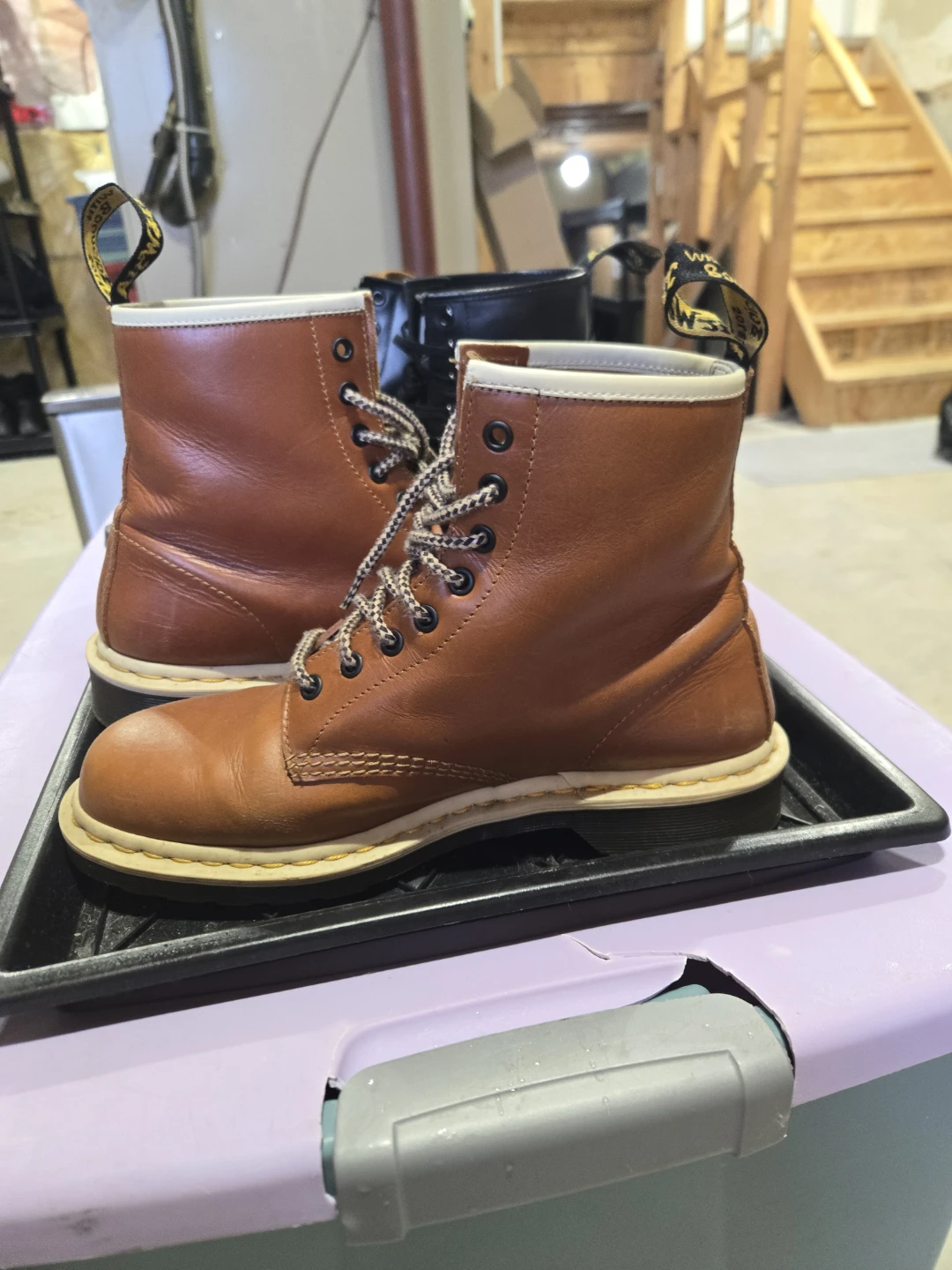 Dr. Martens Brown Leather Lace-Up Boots size 10 US - photo 3