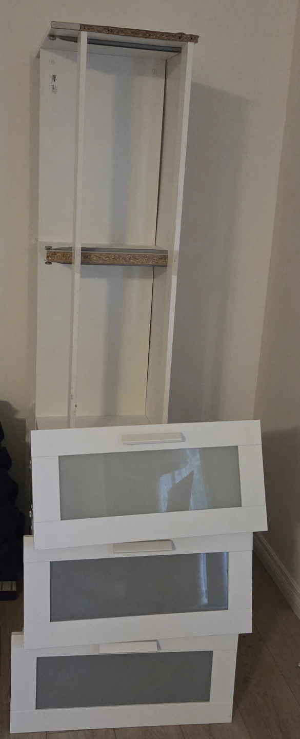 IKEA BRIMNES TV Bench – White with Glass Drawers - $120 OBO - photo 3