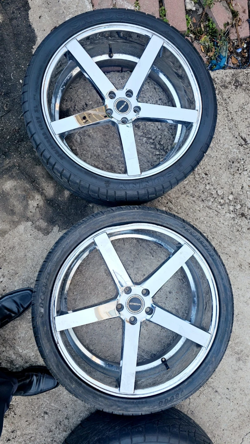 22 inch strada rims wheels 5x114.3 5x115 - photo 5