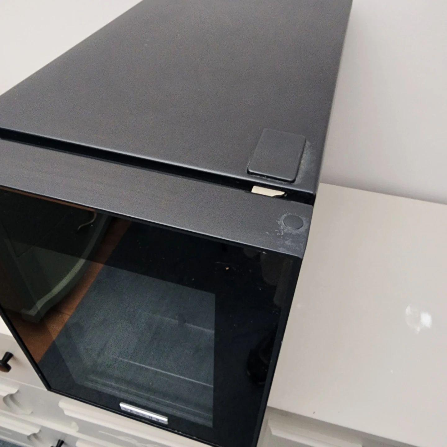 Vissani Black Beverage Fridge