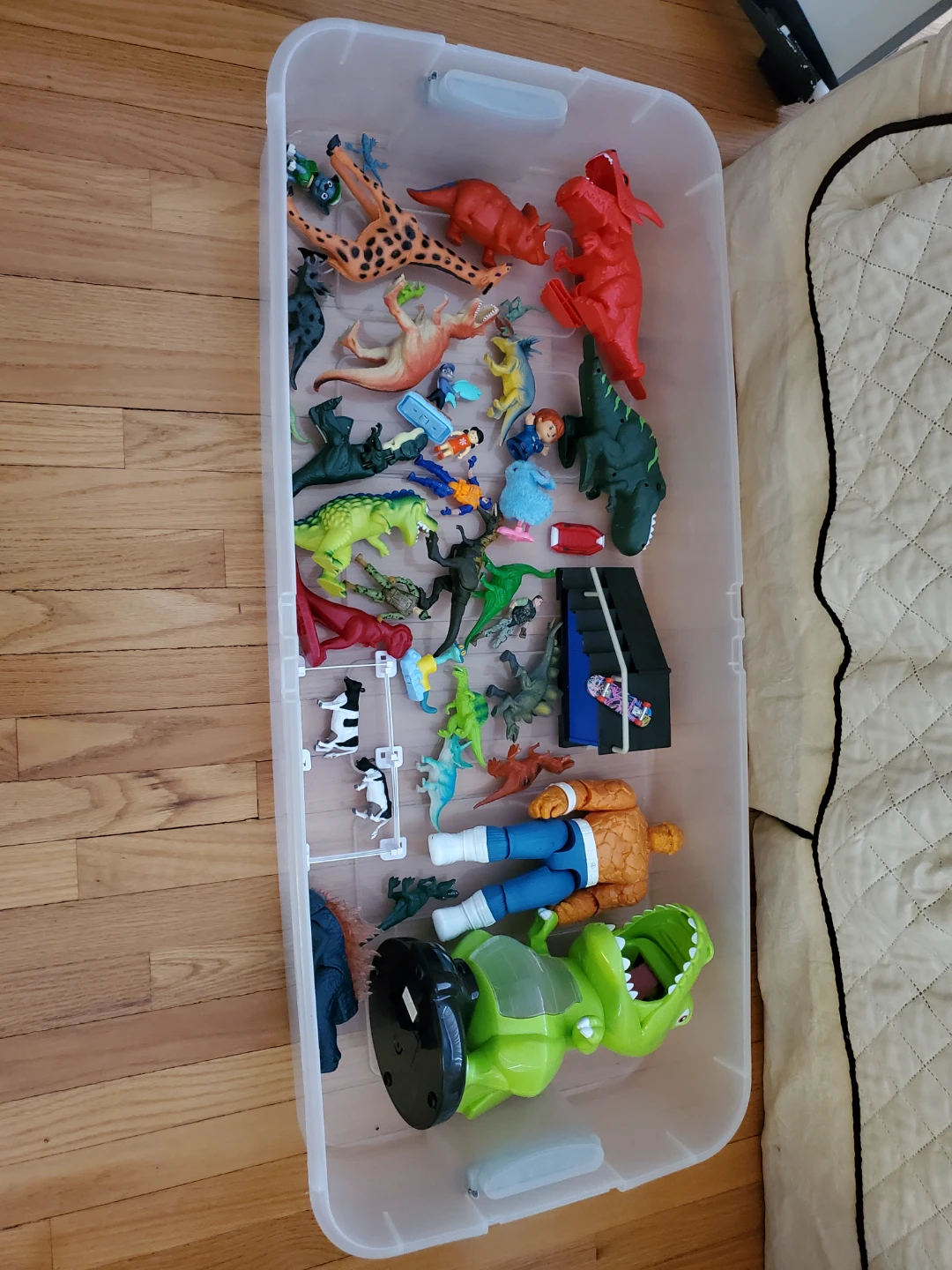 Assorted Dinosaur and Vehicle Toys few plastic containers - photo 4