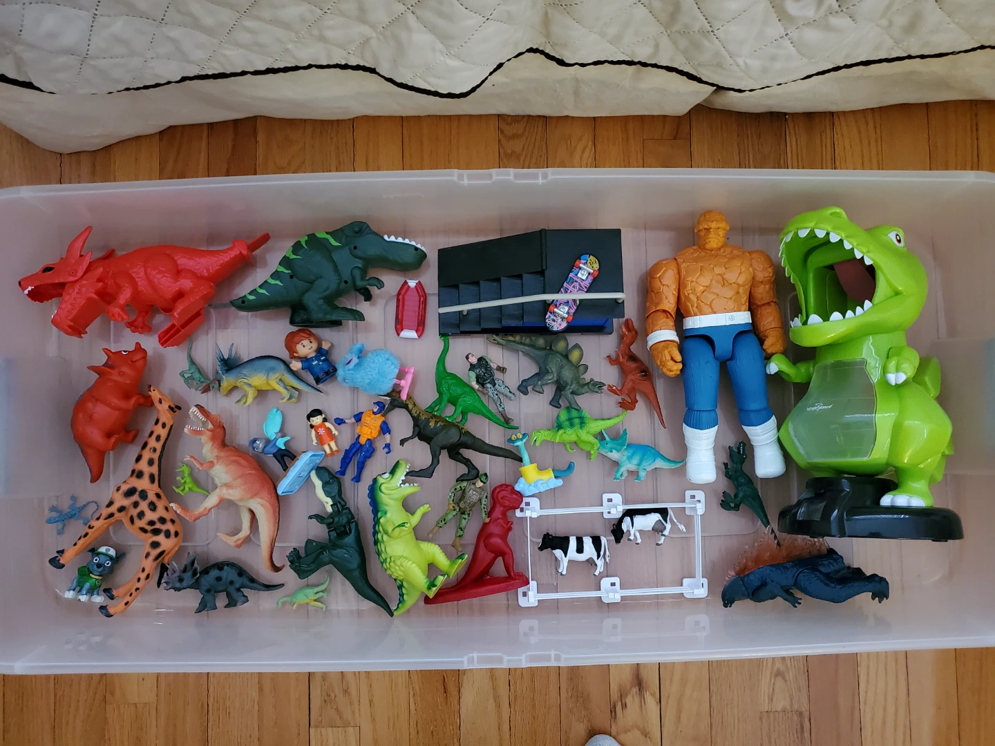 Assorted Dinosaur and Vehicle Toys few plastic containers - photo 5