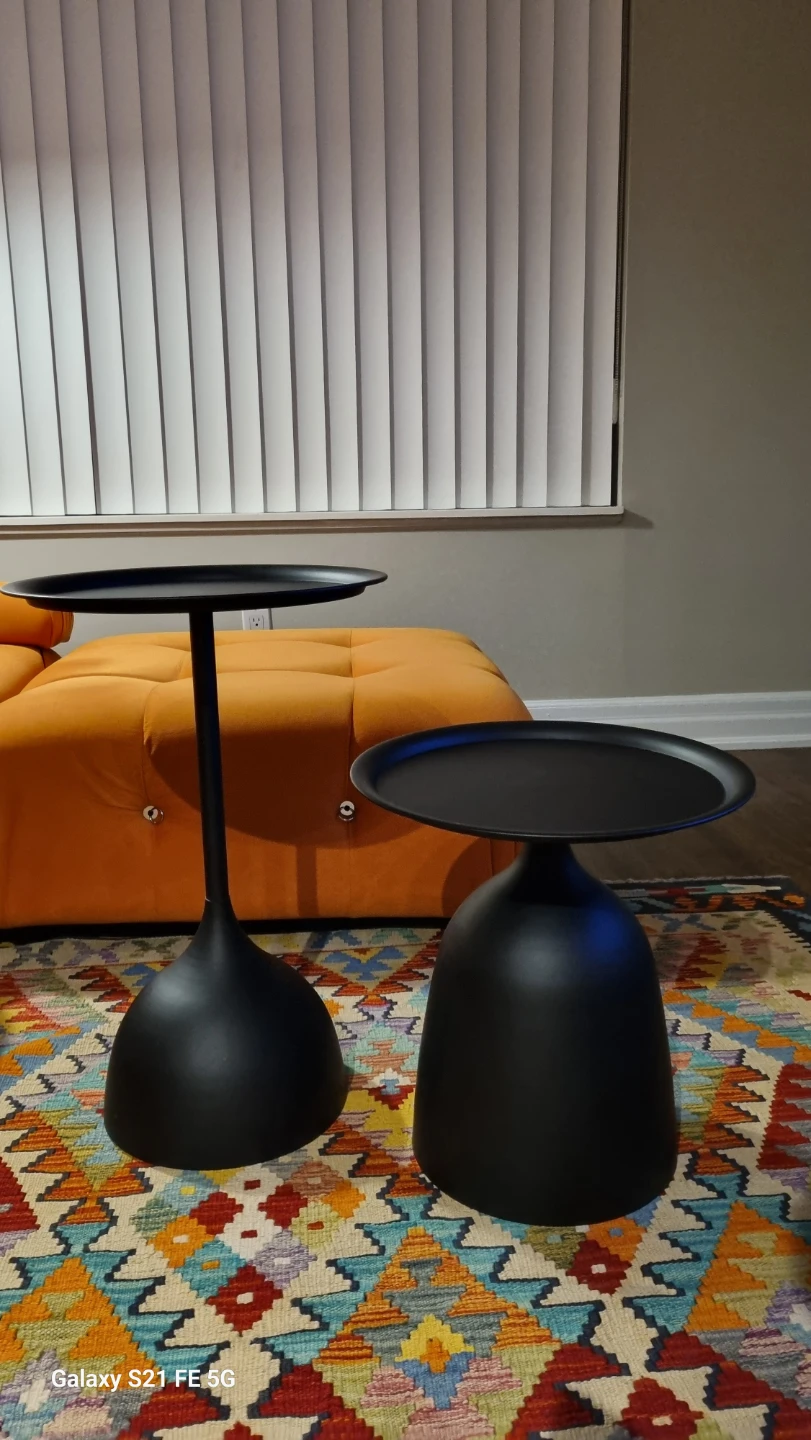Black Accent Side Tables (Set of 2) - photo 3