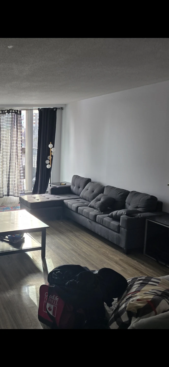 Grey Reversible Sectional Sofa