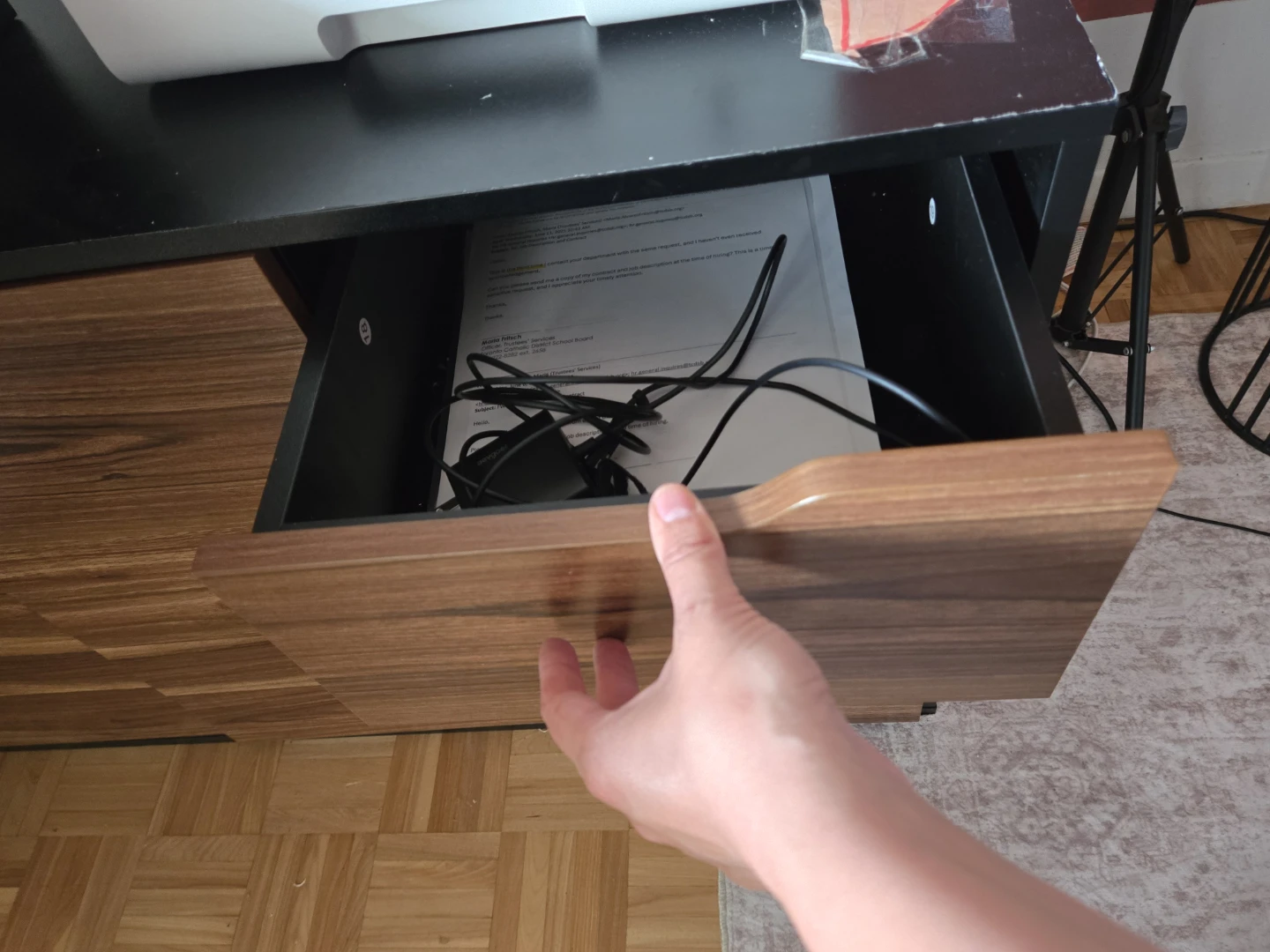 L-Shaped Desk with Drawers and Cabinet - photo 3