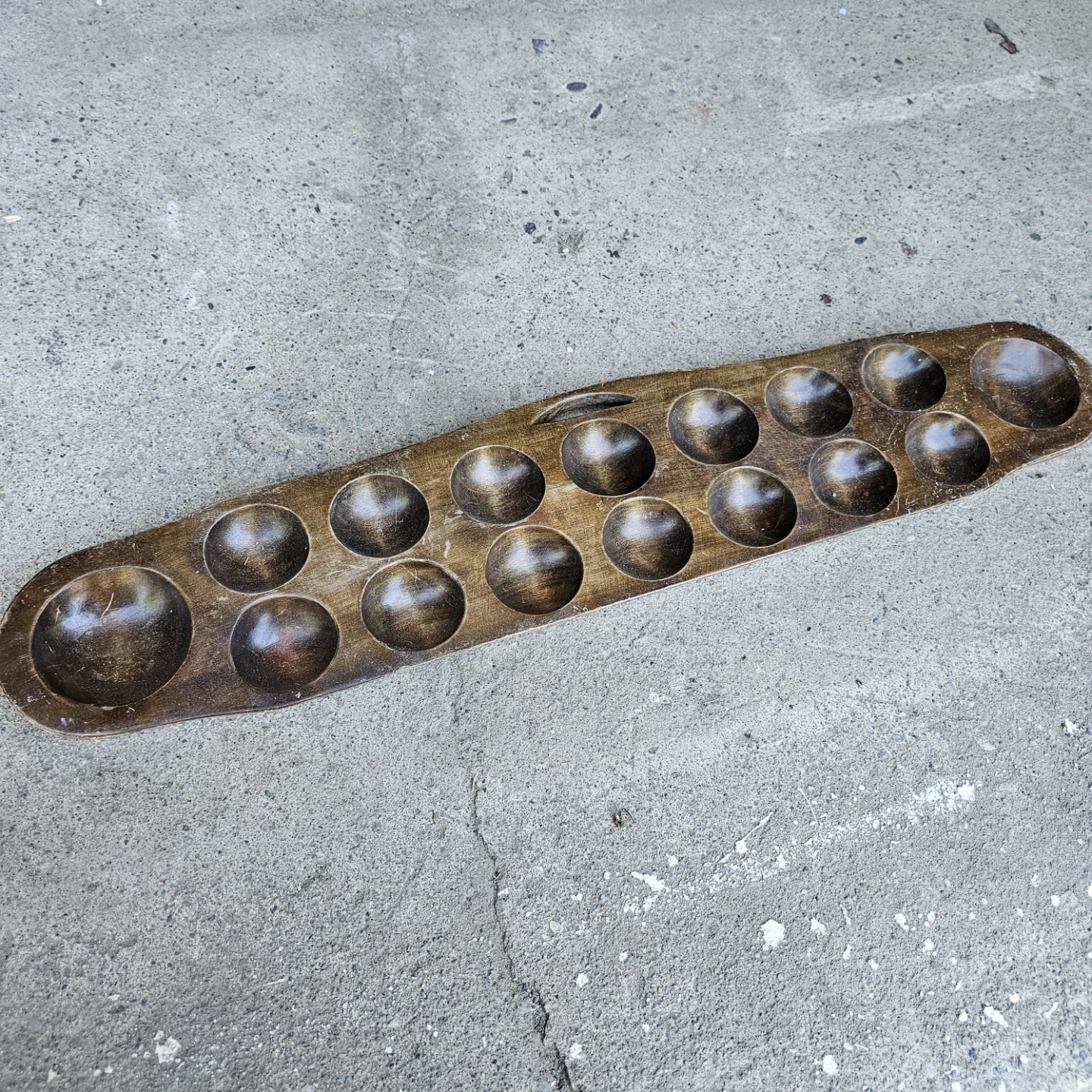 Vintage Wooden Mancala Board Game