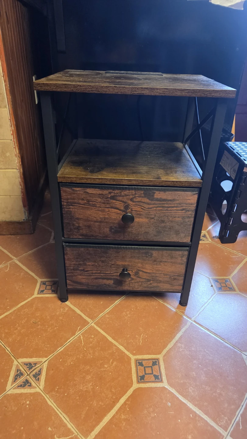 Side Table with Built-in Outlet