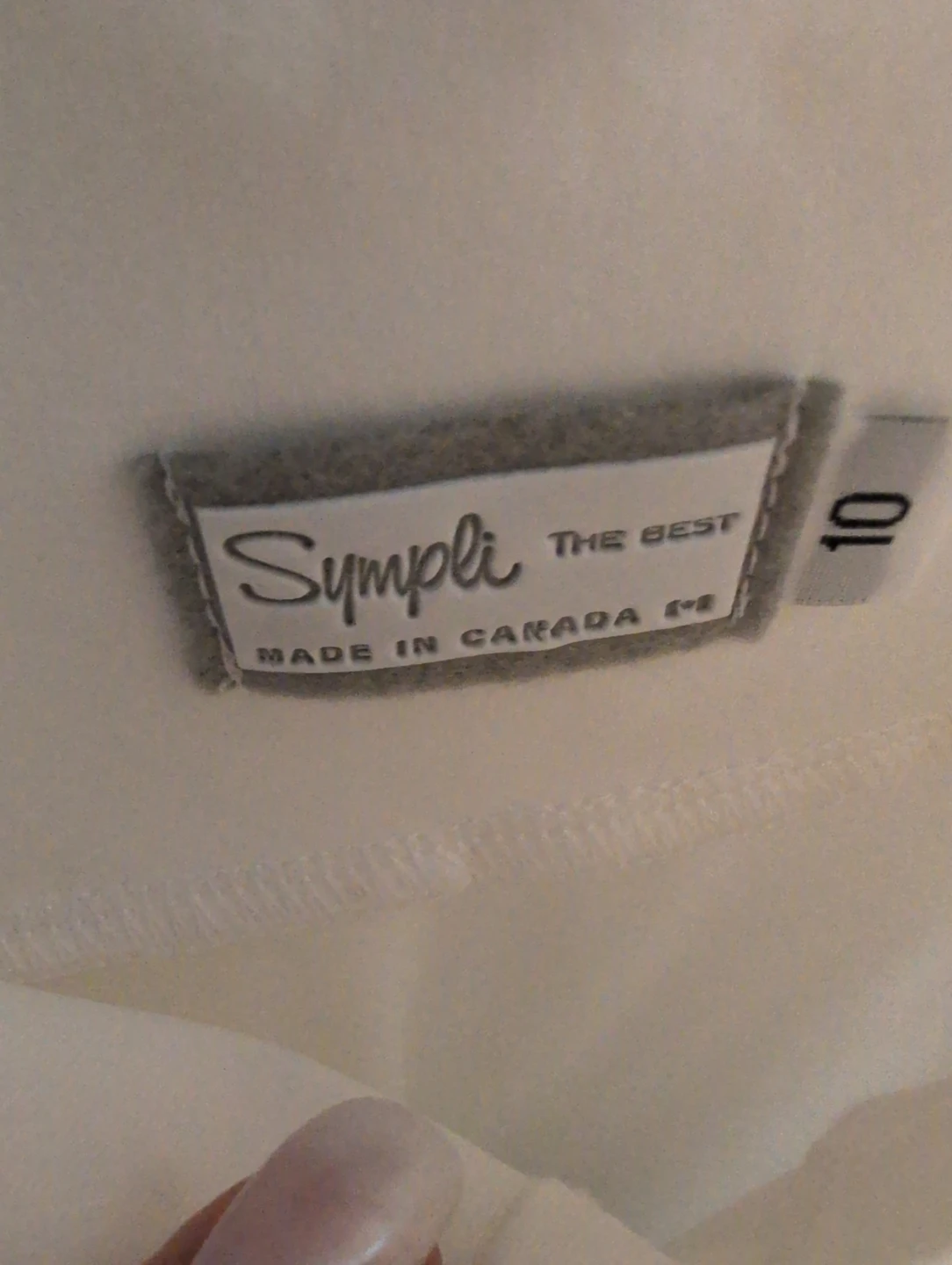Sympli "The Best" White Tank Top Size 10 - photo 2