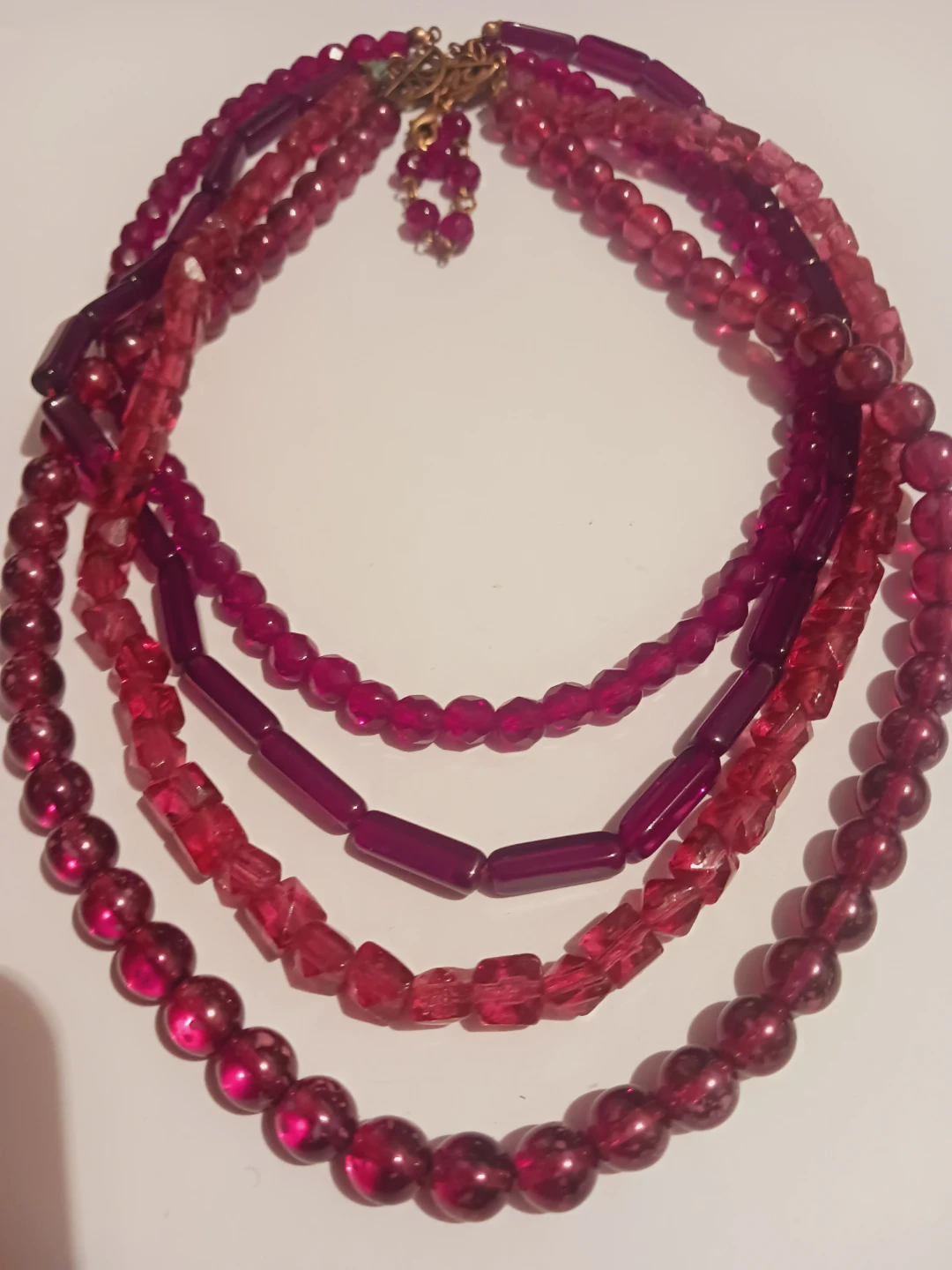 Gorgeous Vintage Czechoslovakian Bohemian Multi-strand Necklace - photo 2