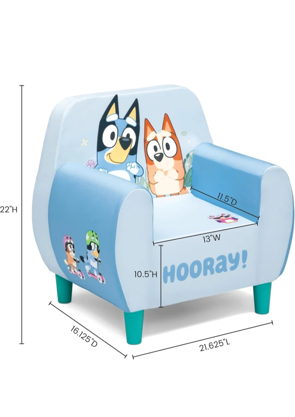 Bluey and Bingo Kids Armchair - photo 2