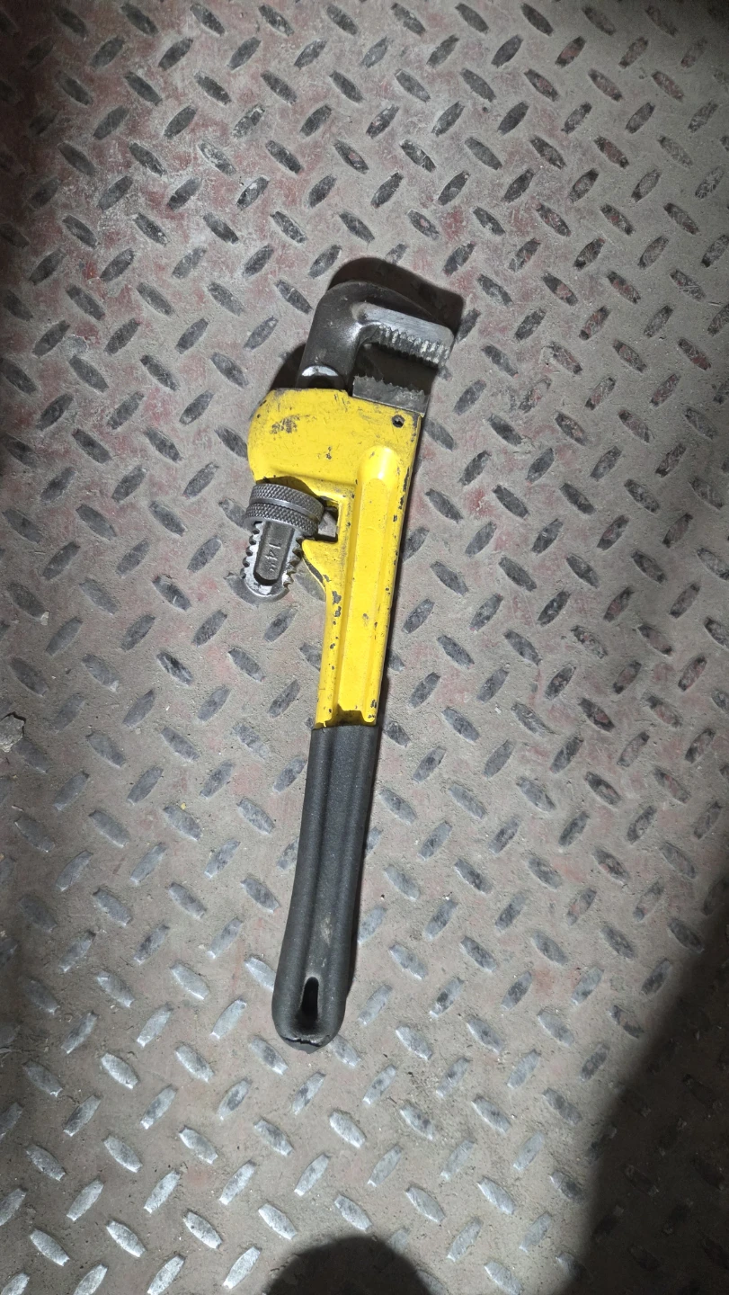 Yellow Pipe Wrench