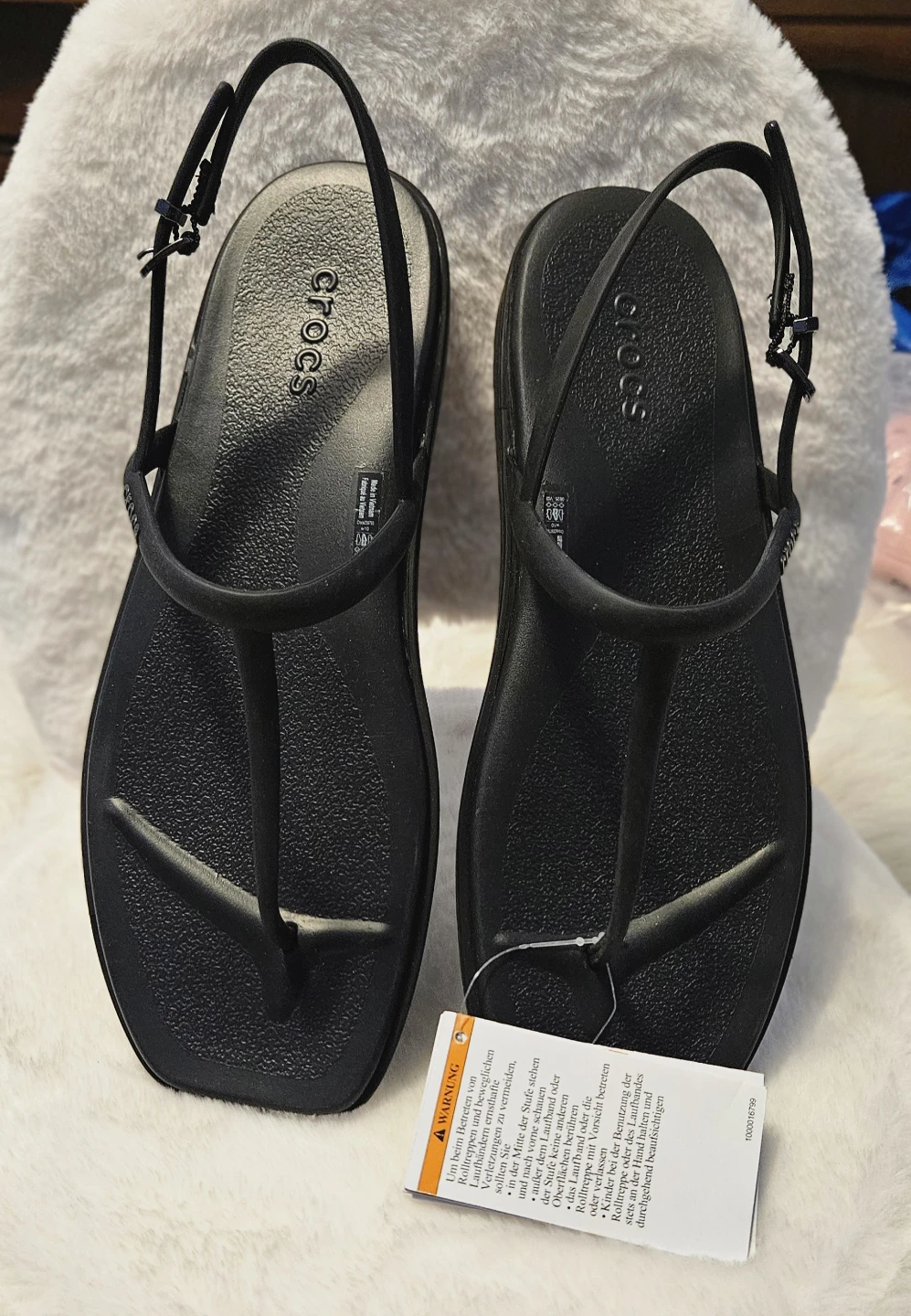 Crocs Black Women's Miami Thong Flip
